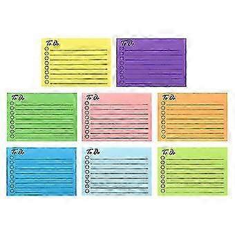 8pcs Sticky Memo Memo Memento Business To Do List Home School Self Adhesive Note Pad
