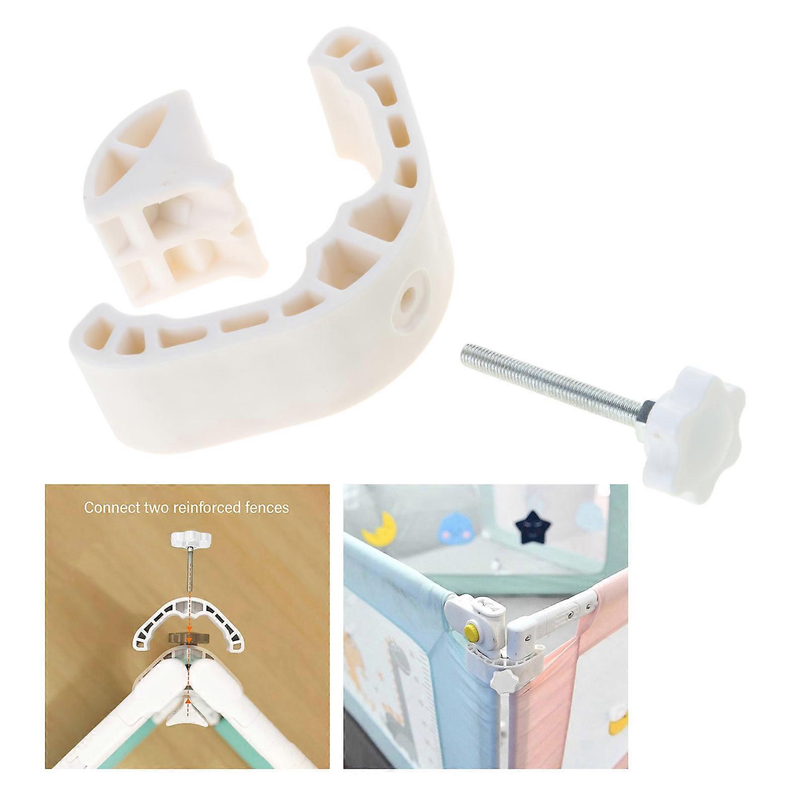 Secure Crib Rails Joining easy installs Safety Latches Brackets Childproof Bed Frame Angles Lock for Nursery Furniture