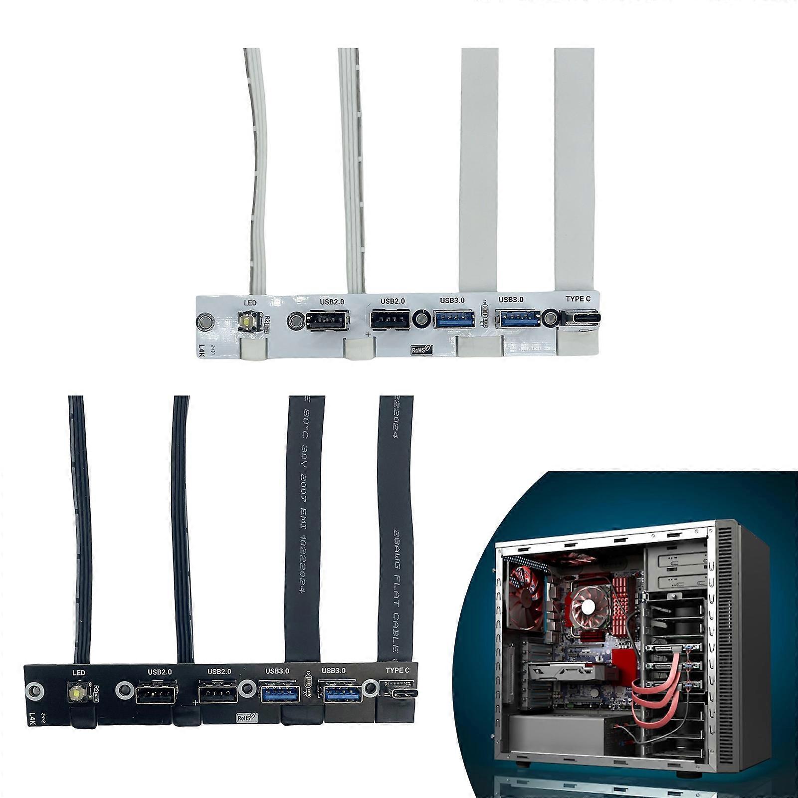 PC Case Front IO Module 5 USB Port Including USB C 20Gbps Data Transfer ...