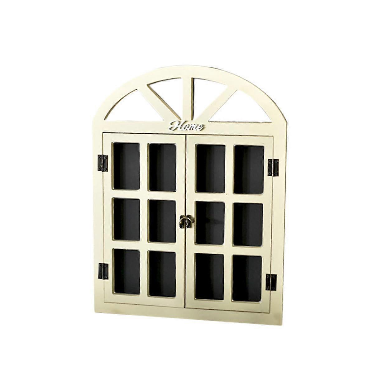 1Pc Vintage Window Shape Erasable Chalkboard Message Board Wall Decor Sign