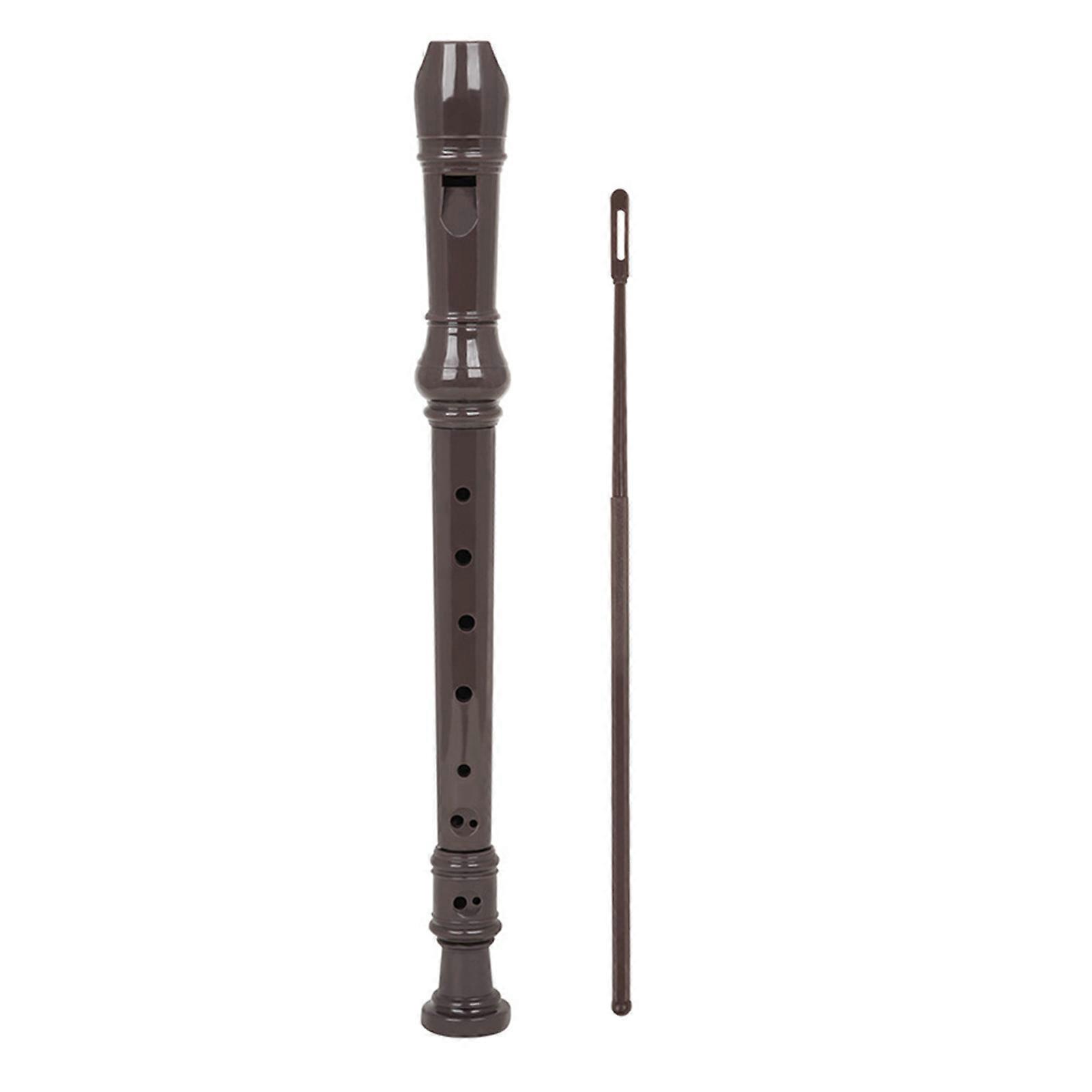 Professional Treble Flute 8-Hole Soprano Recorder Clarinet with Cleaning Rod Woodwind Instruments for Beginner Student