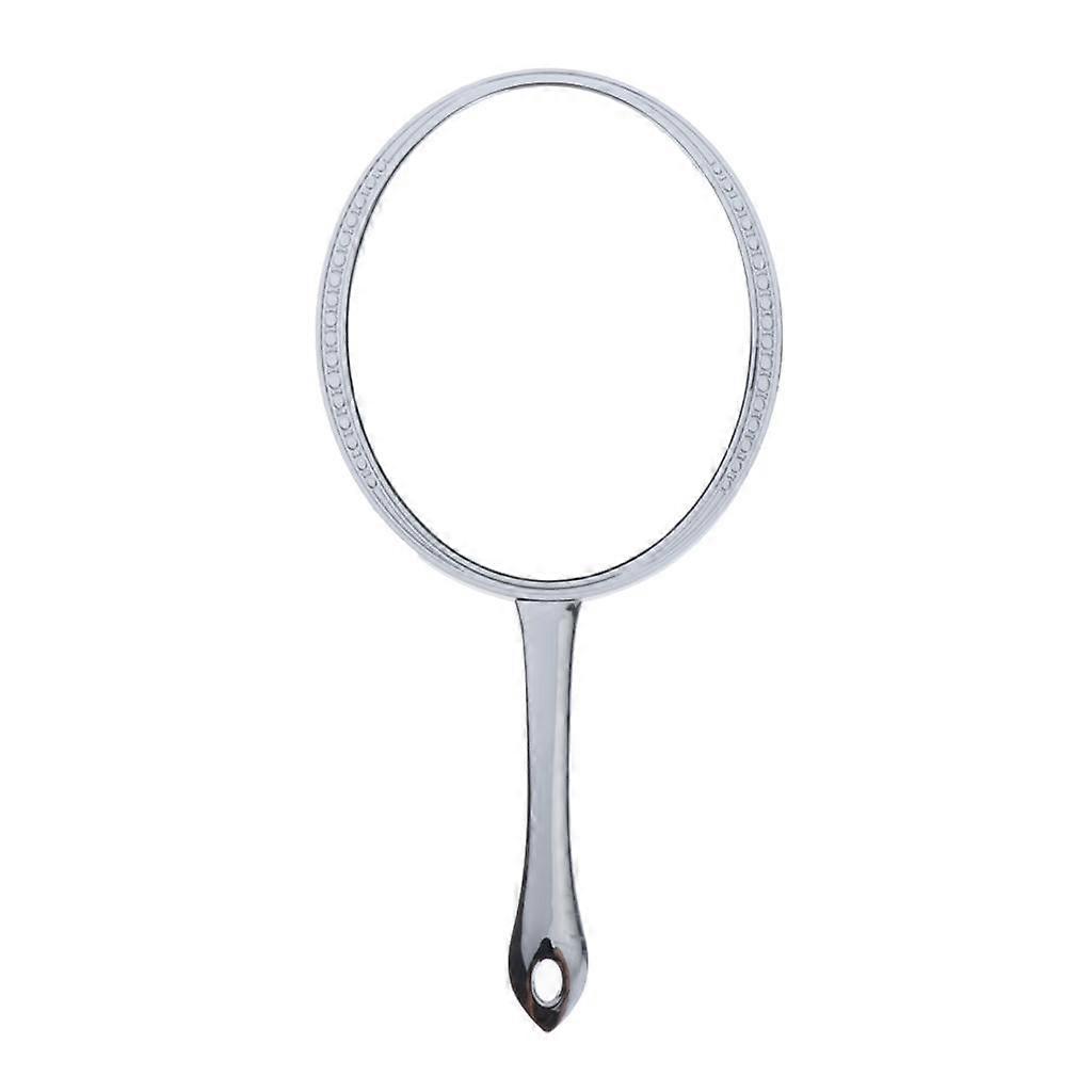 7'' Oval Handheld Makeup Cosmetic Mirror Travel Compact Mirror