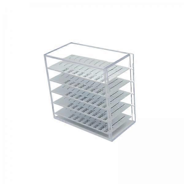 5xEyelash Extension Storage Case 5 Layers False Eyelash Organizer Professional White