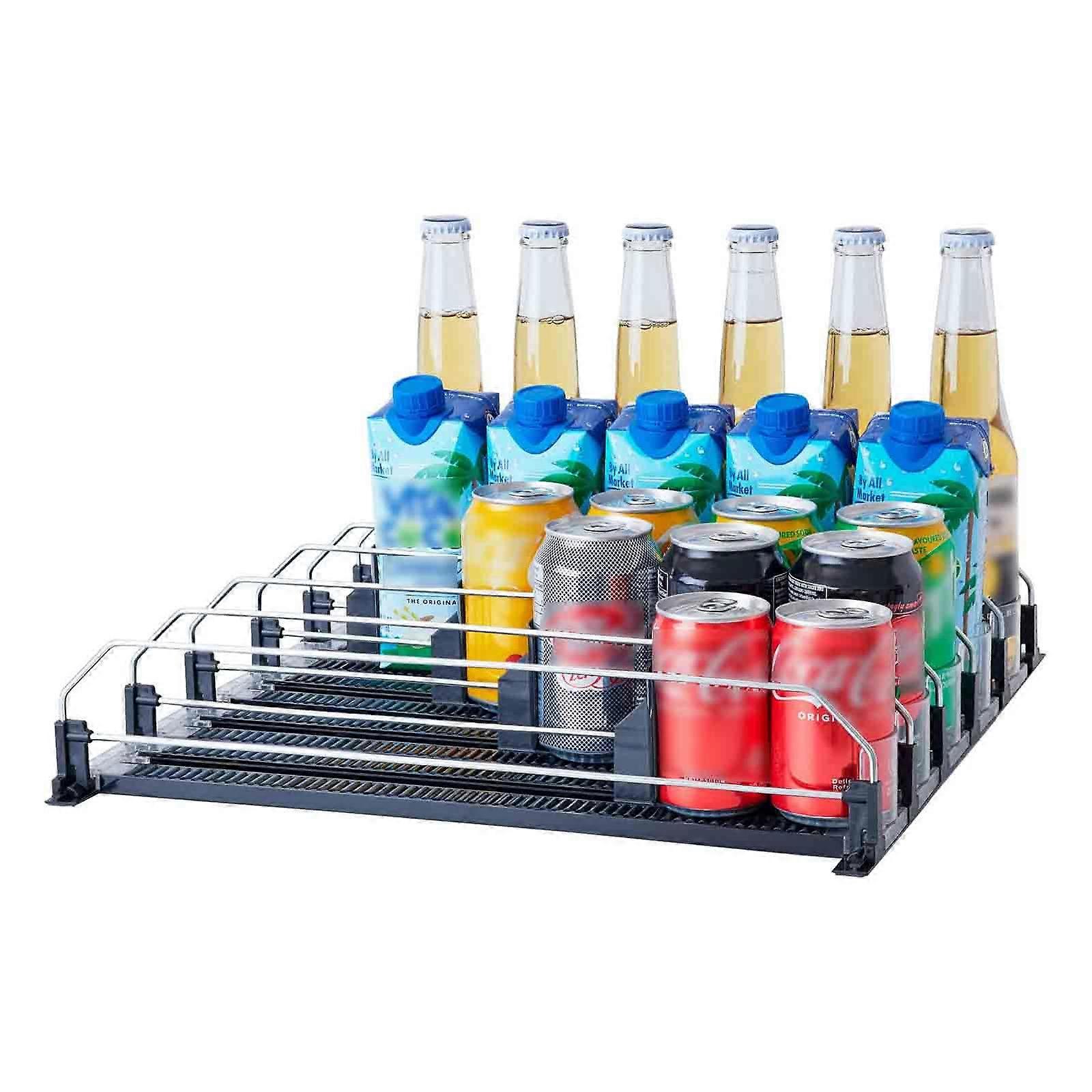 Automatic Drink Pusher Shelf Durable Reusable Organization for Case Household for Cola Water Bottle Organize Accessory
