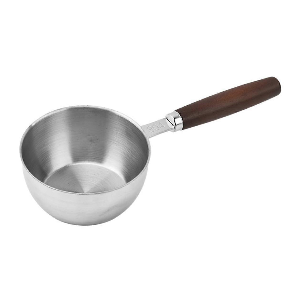 Hot Oil Pan Butter Melting Pot - Small Metal Sauce Pot with Spouts for Easy Oil Pouring, Durable and Versatile