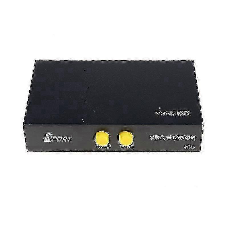 2025 2 Ports Switcher Splitter 2 Ways Vga Video Switch Adapter Converter Box For Pc Monitor Accessories Db