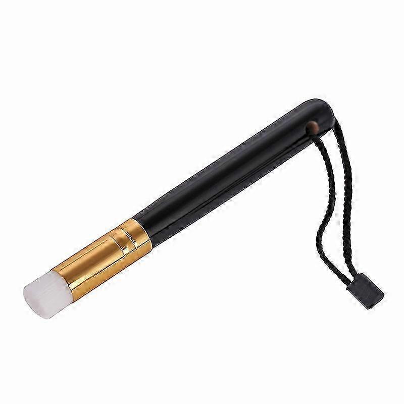 Soft Deep Cleaning Brush for Eyelash Extensions Aftercare, Eyelid and Eyebrow Cleansing Foam, Gentle Lash Shampoo Brush in Gold