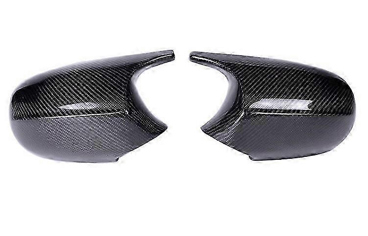 2xMirror Cover E90 Car Side Door Rearview Side Mirror Cover Cap Compatible with Certain Brand Models from 2005-2009 M3 Style E80 E81 E87
