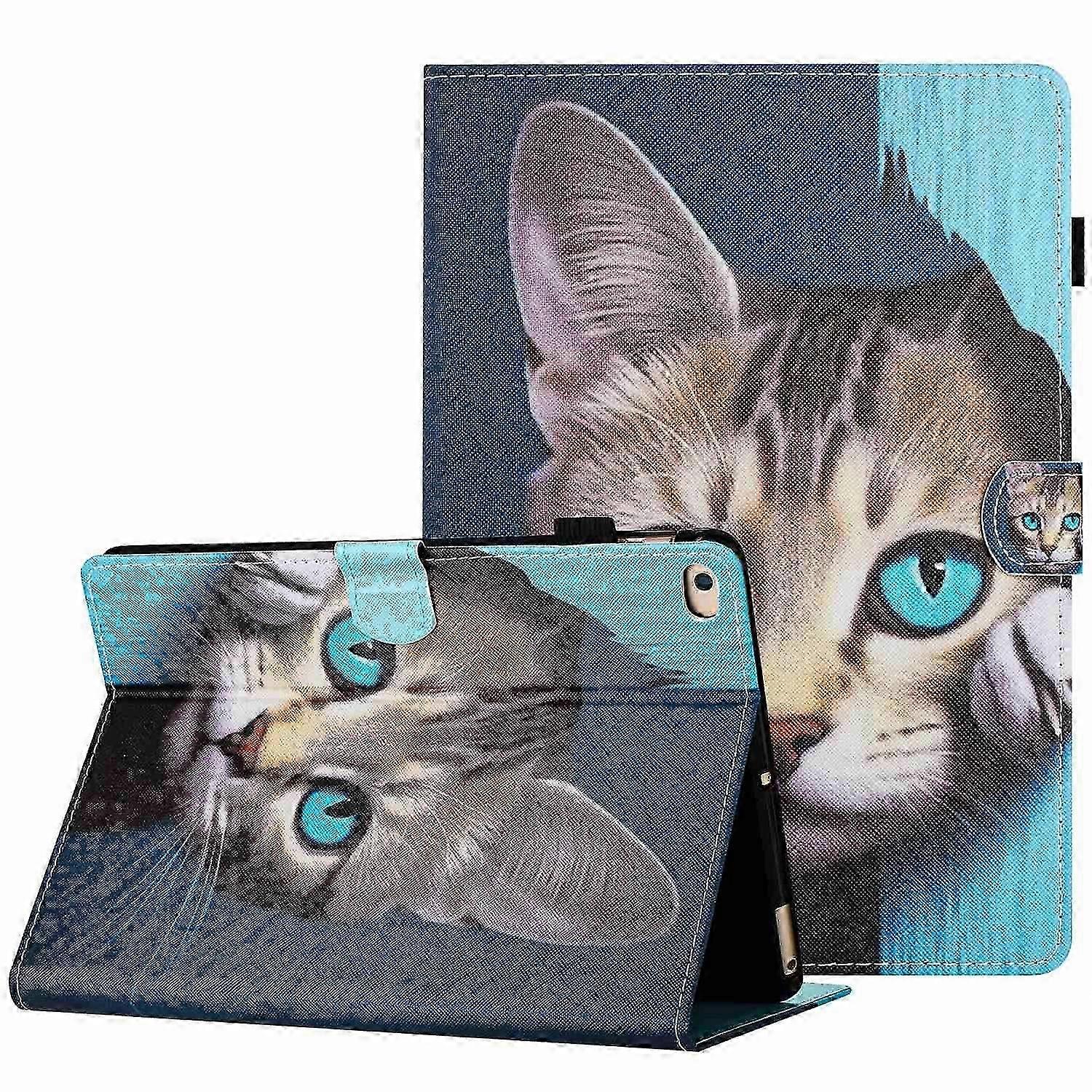 Painted Smart Leather Tablet Case with Stylish Pattern for Protection