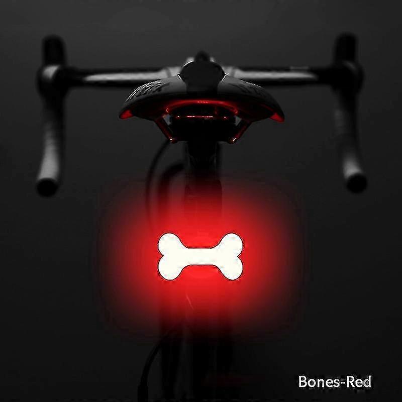 Kalp Şekli LED Bisiklet Işık USB Şarj Edilebilir Su Geçirmez Bisiklet Arka Işık MTB