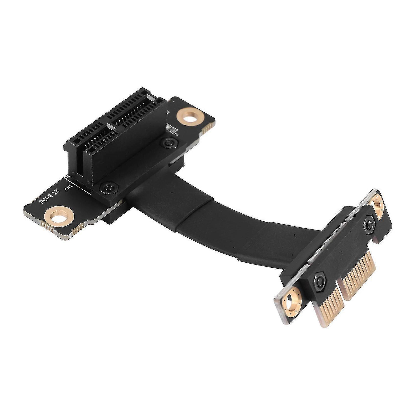 Câble riser PCIe 3.0 x1 avec double coude à 90°, extension 8 Gbit/s pour GPU