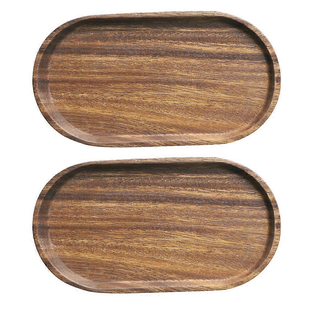 2 stk trebrett for dekorative matkake- og fruktdessertserveringsplater