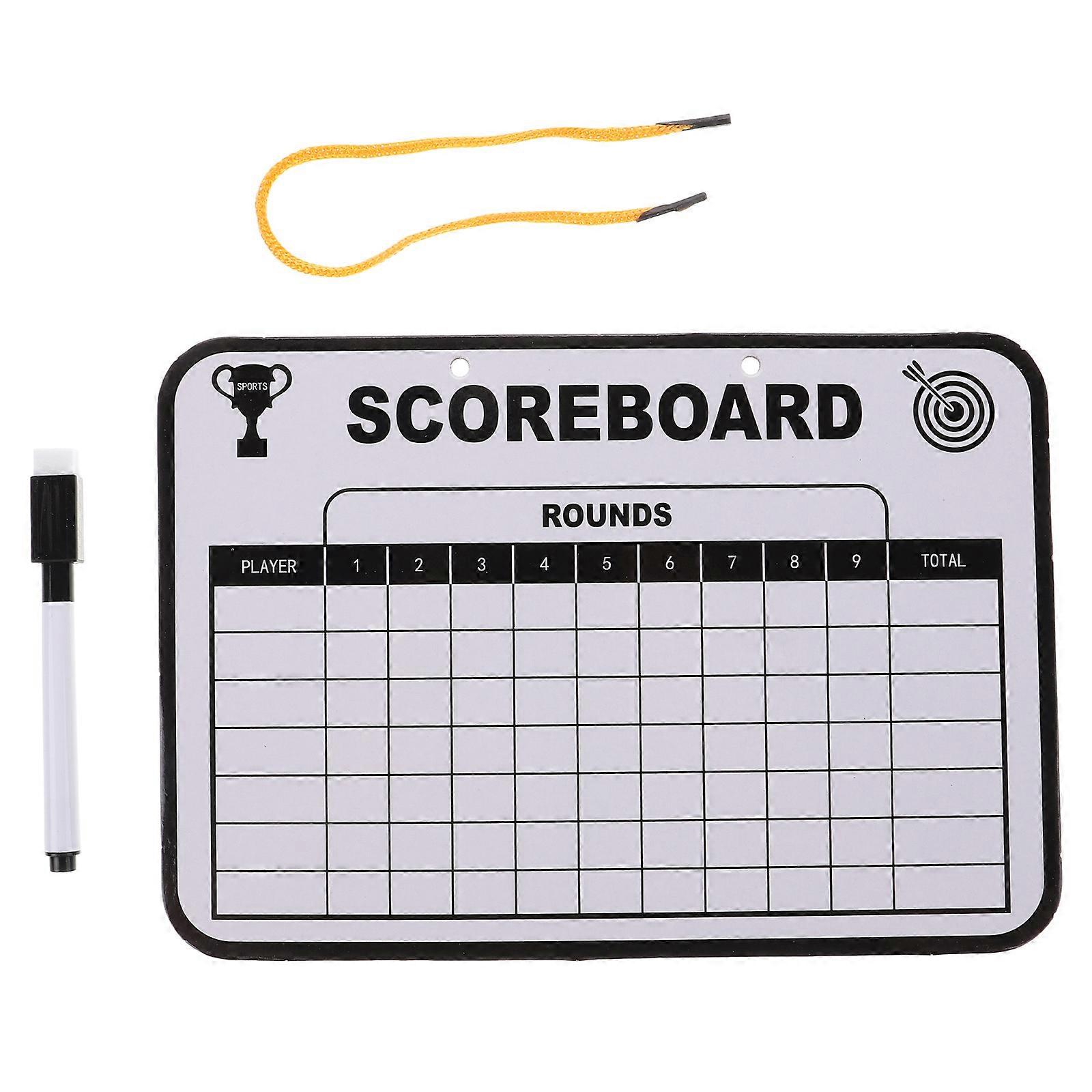 Optimized Title:
Erasable Golf Scoreboard Double Sided Dry Erase Board for Golf Training and Game Tracking