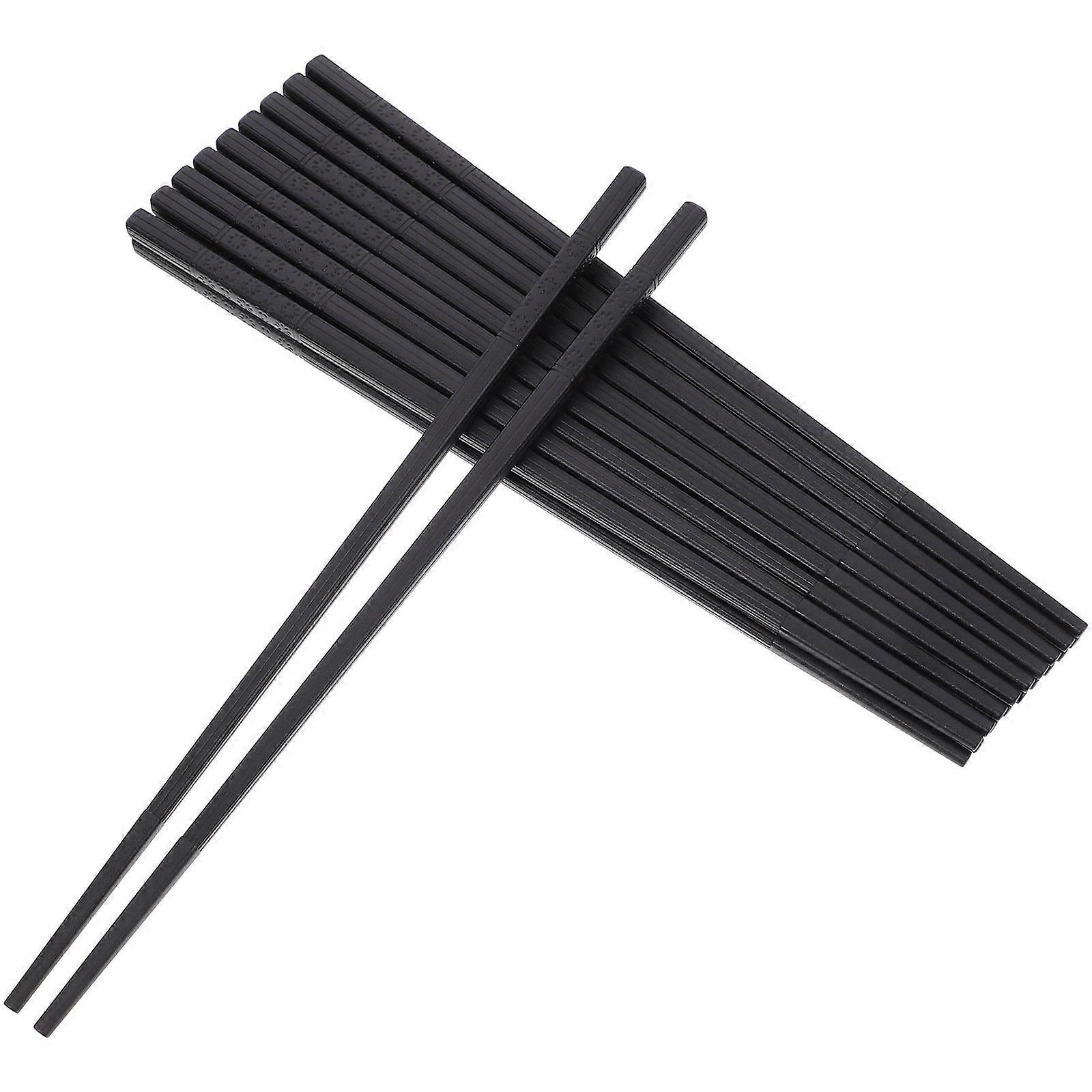 Japanese Chopstick Set Reusable Chopsticks for Adults Minimalist and Restaurant Use 24.00X0.70X0.70CM PP and Glassfiber 10 Pairs