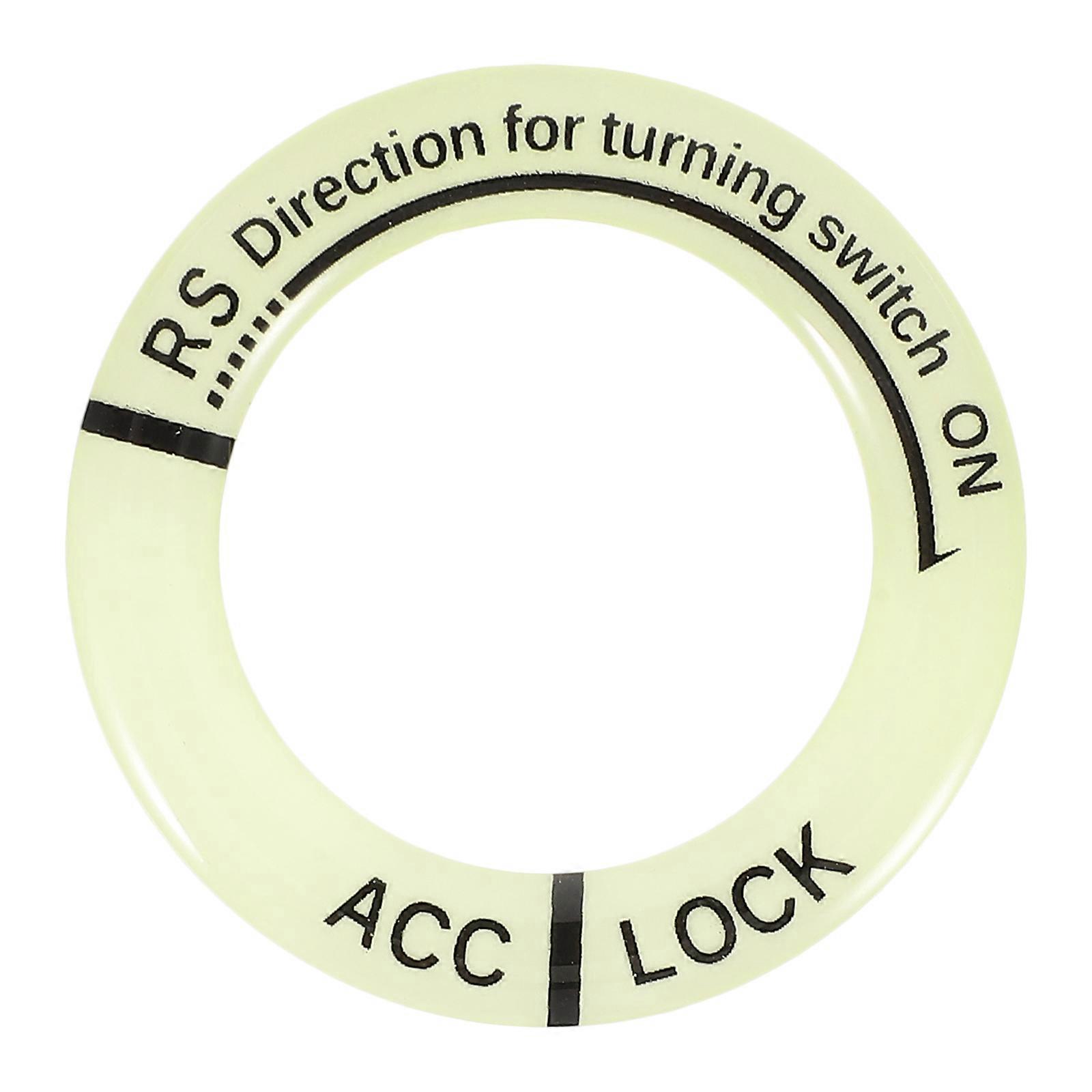 Ignition Switch Trim Ring Car Ignition Switch Cover Stylish Car Accessory Dim Environment Use 1Pack