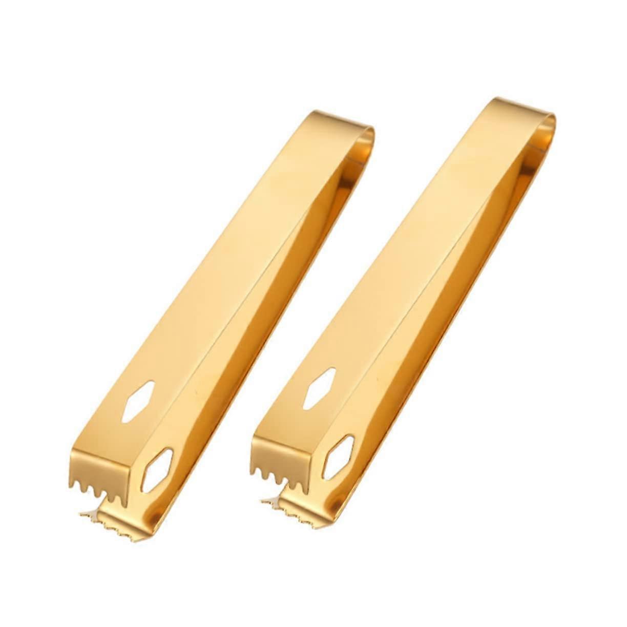 Food Clamps 2-Pack Multi-Functional Serving Tongs for Buffets and Cocktails, Ideal for Ice Cubes and Snacks