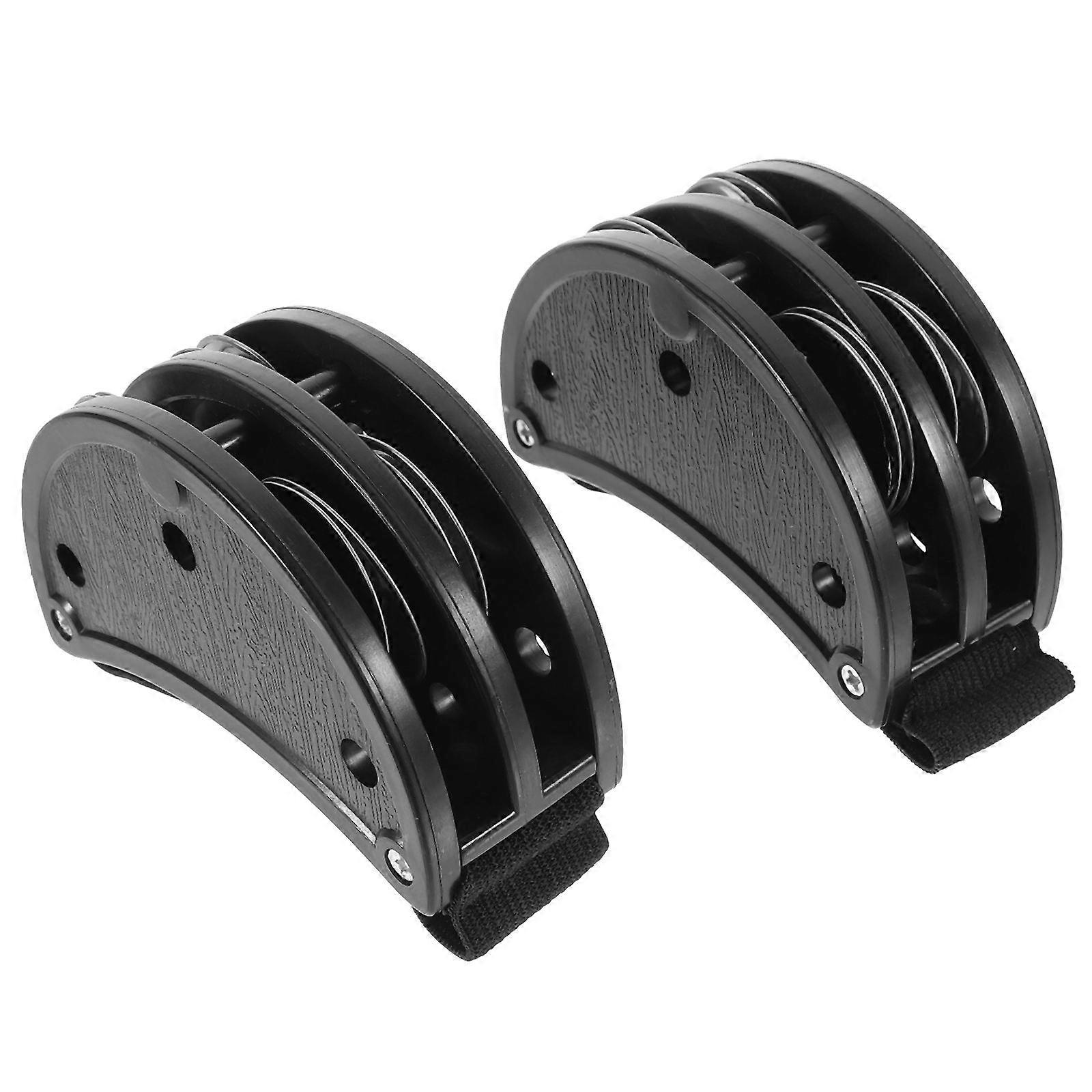 Percussion Accessories Foot Tambourine Musical Instruments Enthusiasts Stylish Design Round Shape 2Pcs