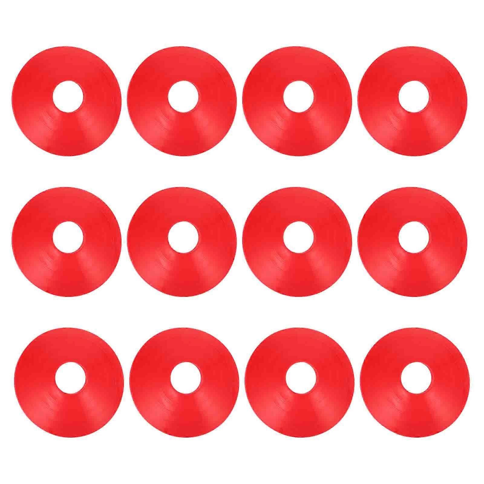 12Pcs Professional Soccer Cones Training Disc Cones Multi-function Agility Cones