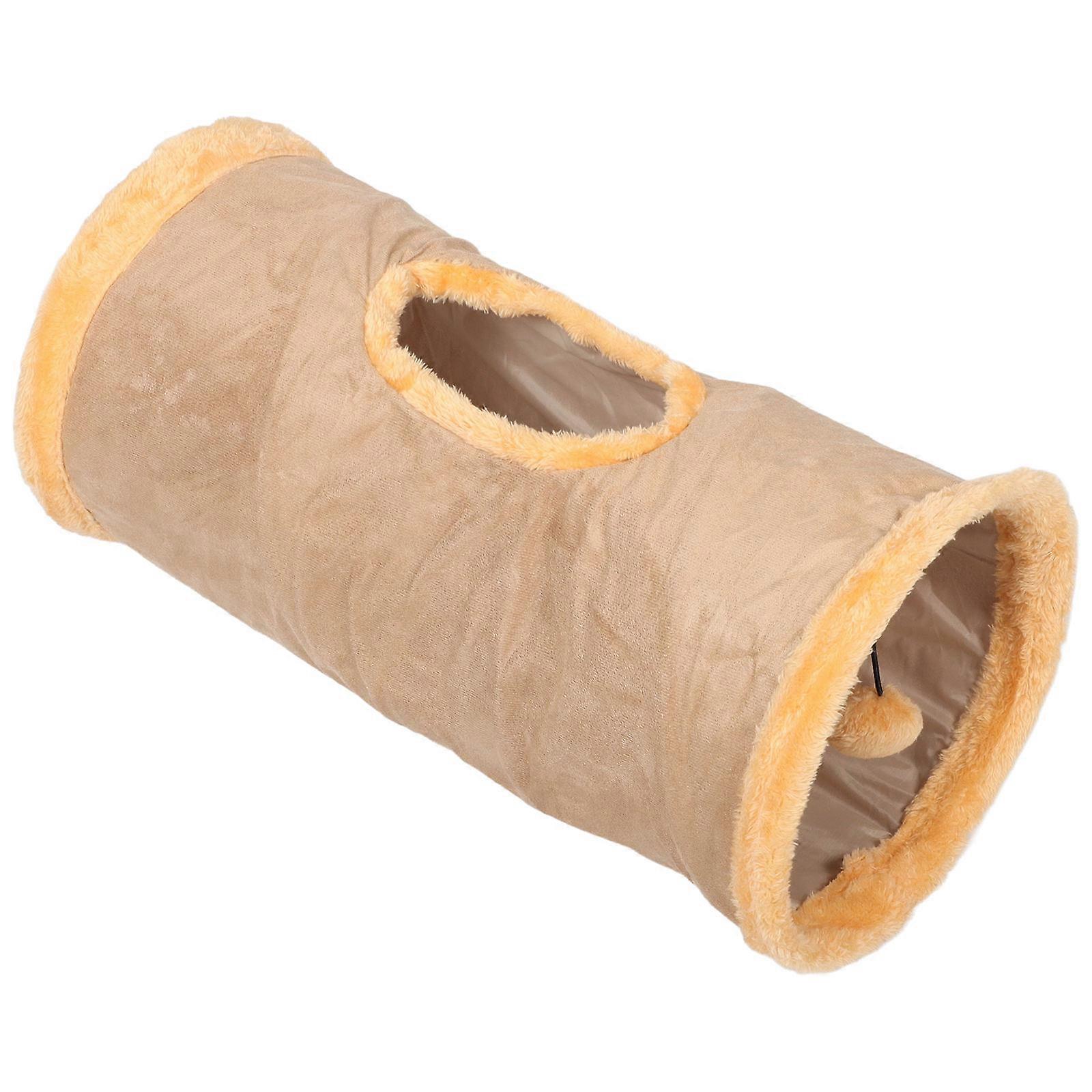 Durable Suede Cat Tunnel with for Kittens, Cats, and Ferrets – Interactive Tube for Indoor Play and Exercise