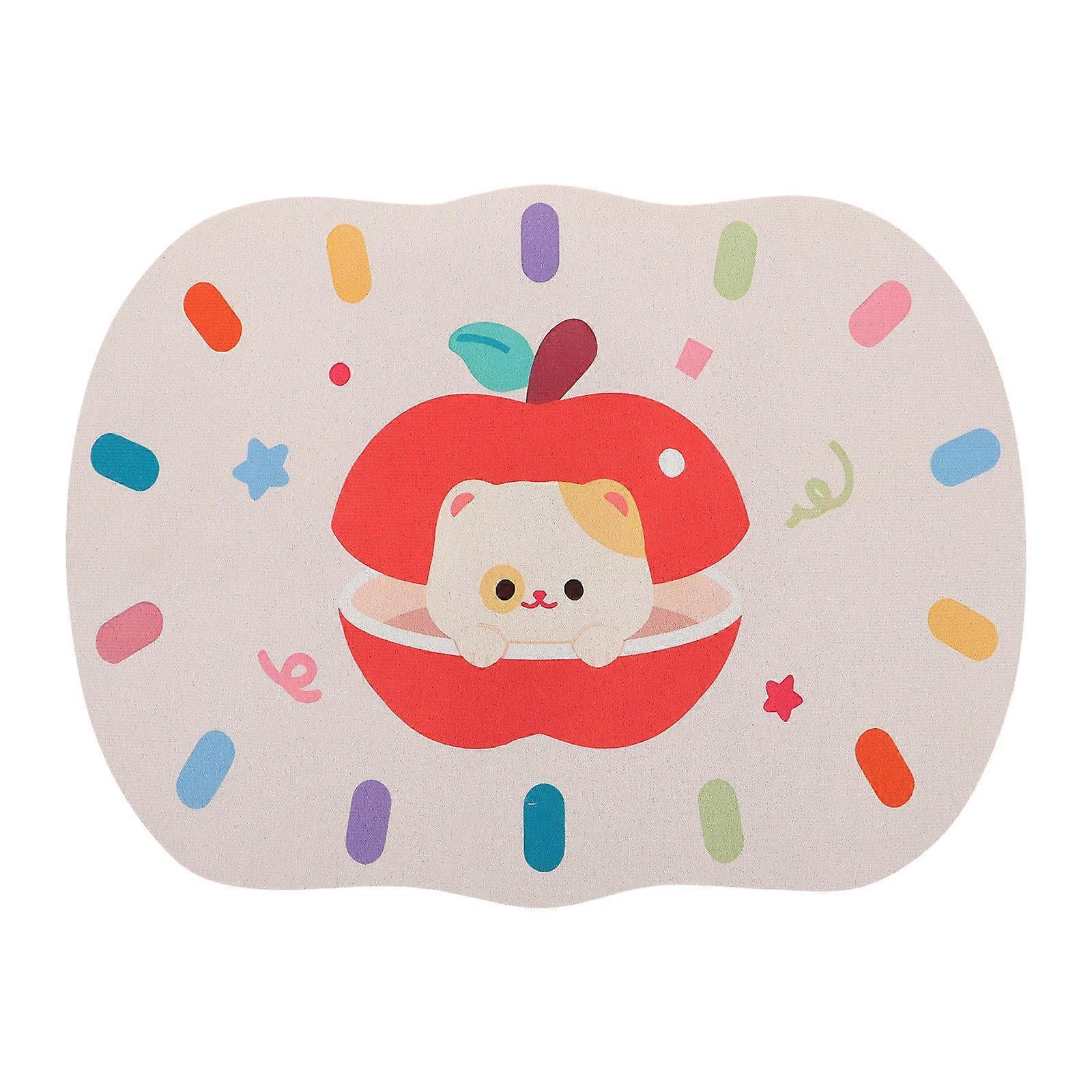 Non-Slip Multi-Functional Pet Placemat For Dogs Cats Machine Washable Silica Mud Material 1Set