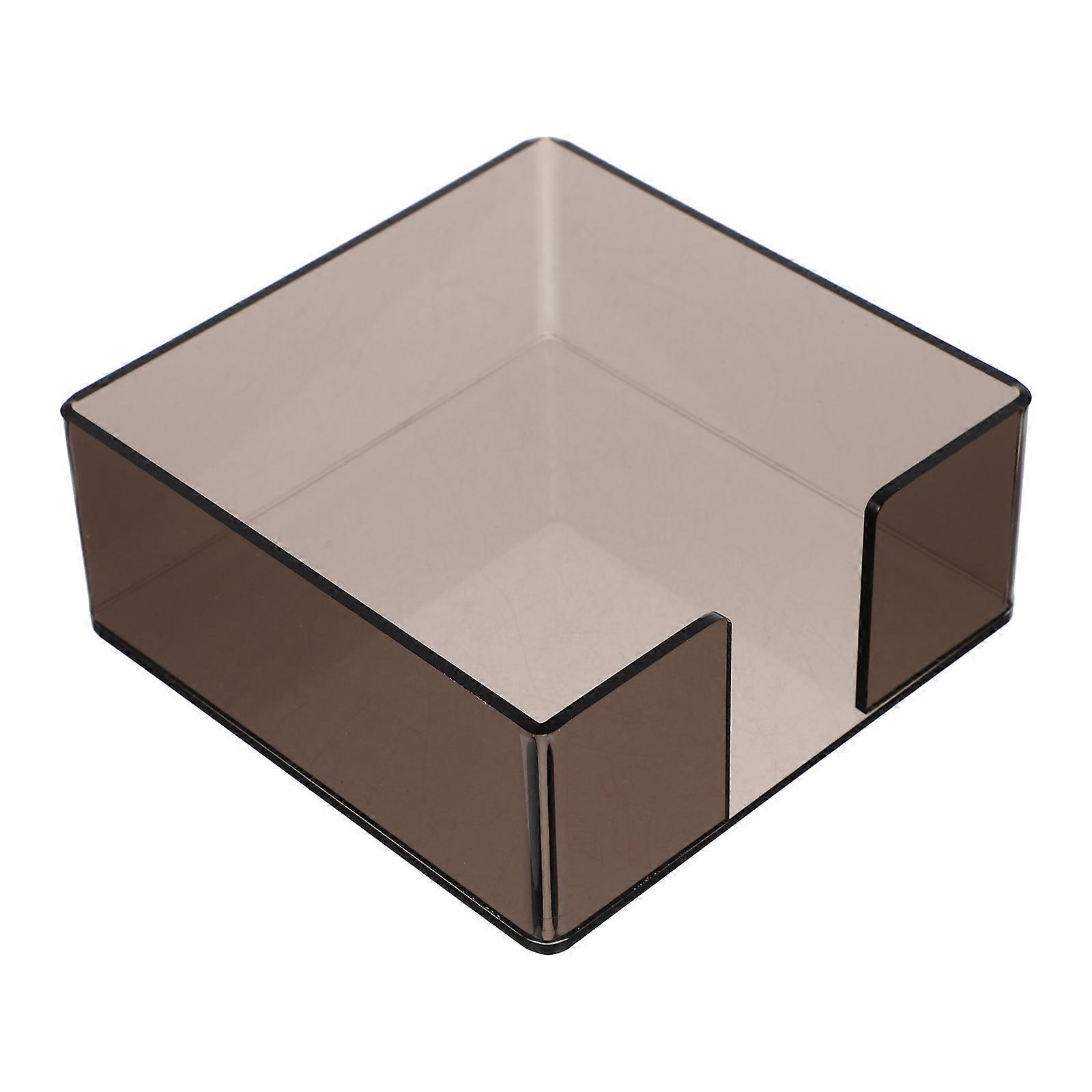Hotel Napkin Holder Simple Design Tissue Box Restaurant Use 13.5X13.5X5.5CM Brown 1Set