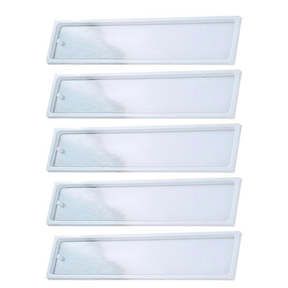 Silicone Bookmark Mould Set Transparent Craft Mold for Epoxy Jewelry, Keychains and Pendant Making Reusable DIY Casting Mold
