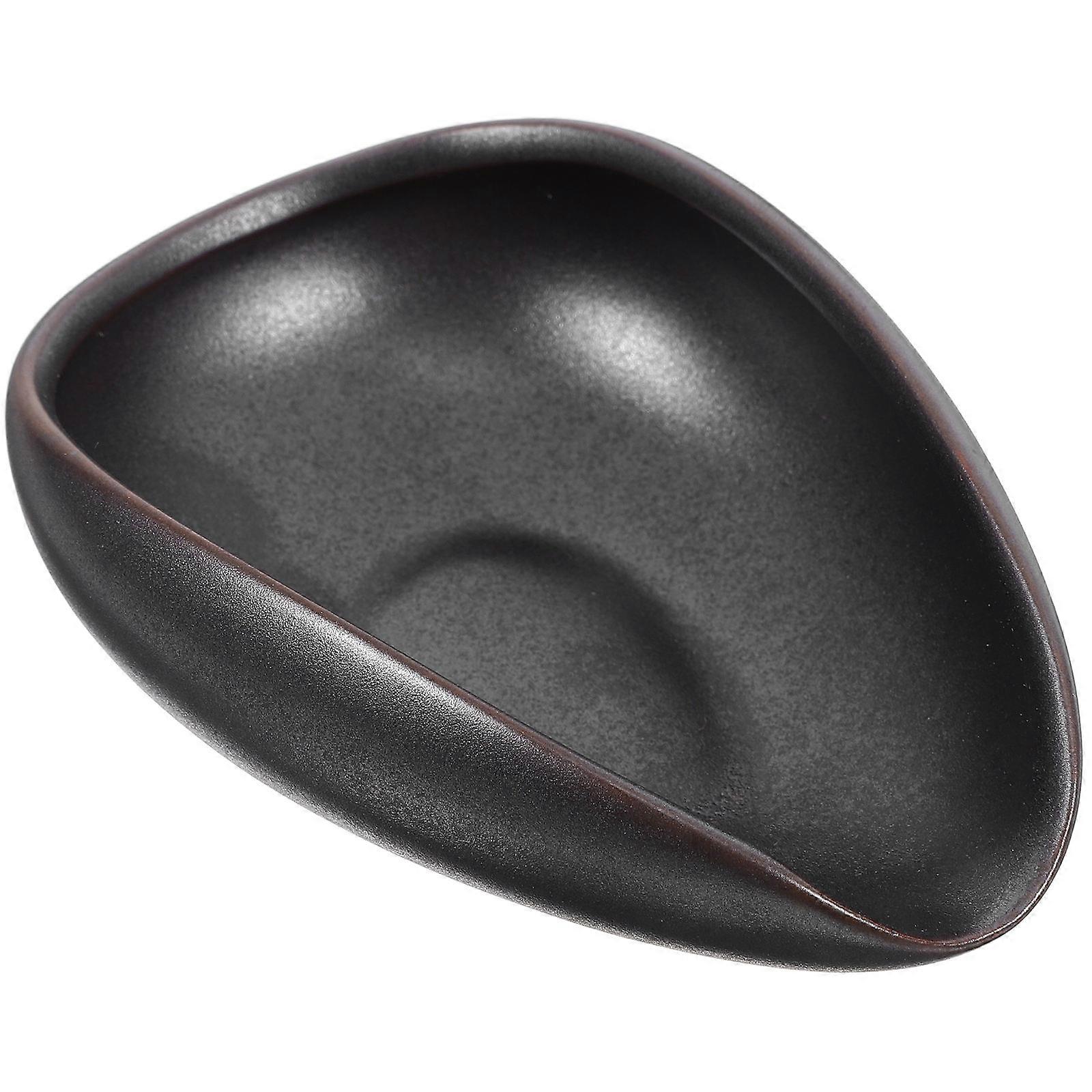 Ceramic Coffee Bean Dosing Cup and Tray – Multi Use Bean Dish for Home and Tea Stations, Compact Elegant Design