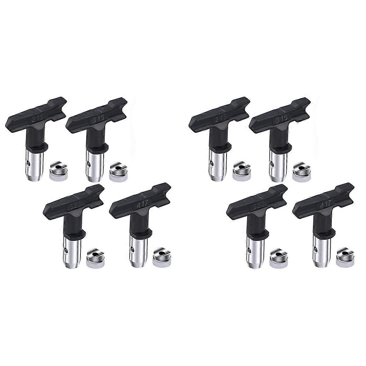 8Pcs Reversible Airless Paint Sprayer Nozzle Tips, Airless Sprayer Spraying Machine Parts(215,315,41