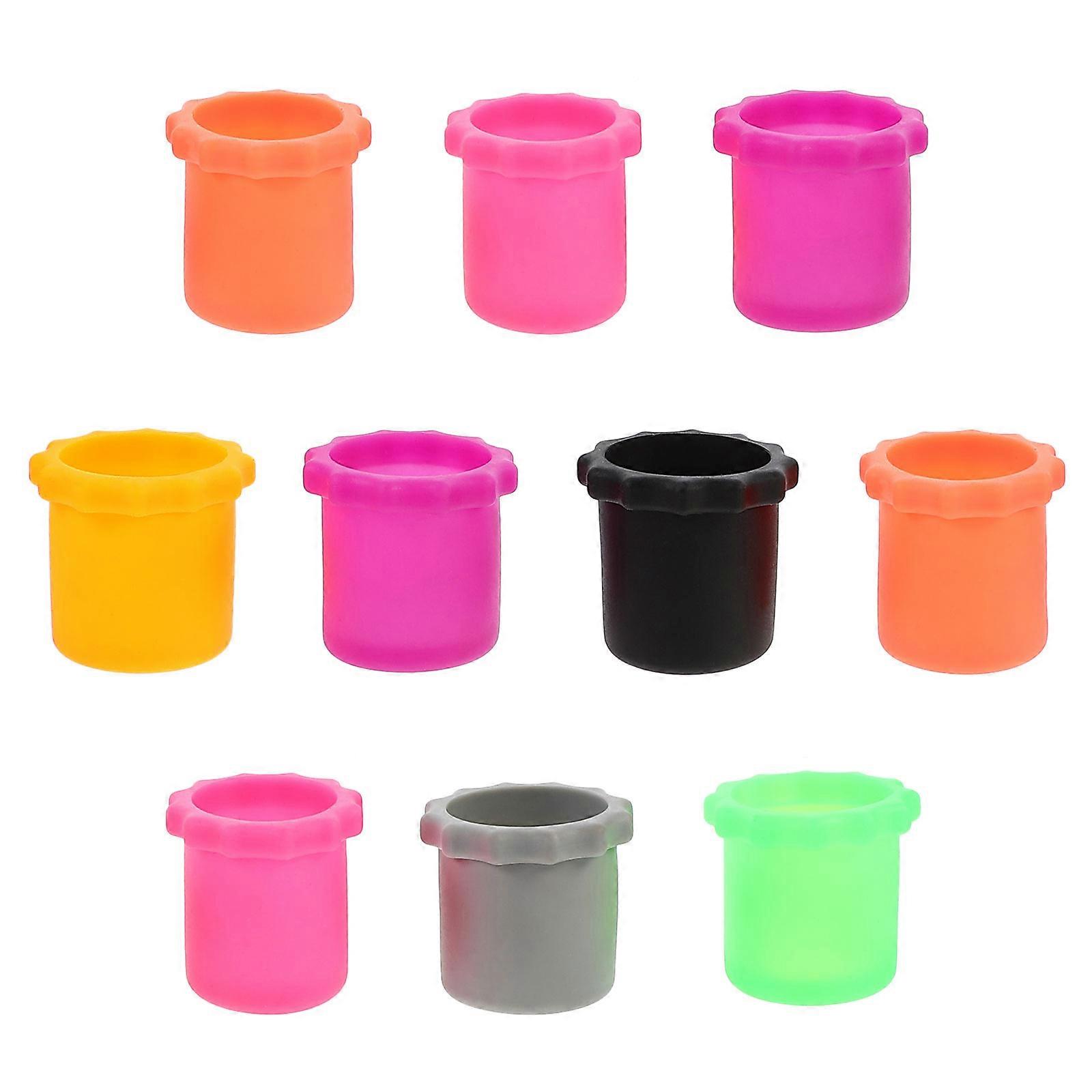 10Pcs Wireless Microphone Bottom Sleeve Mic Rod Cover Random Color