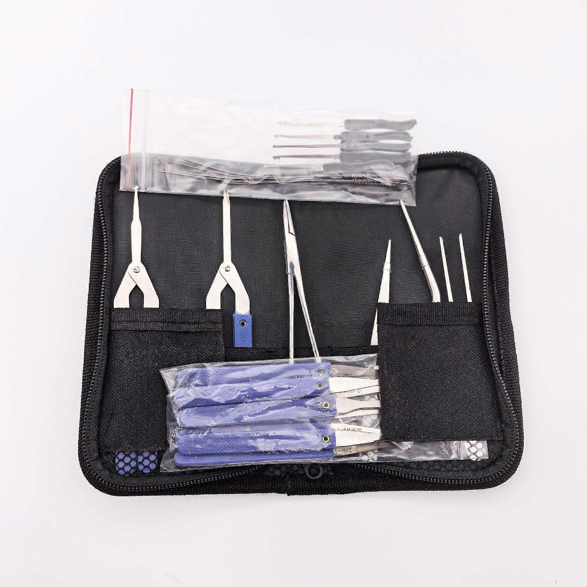 17-Piece Locksmith Toolkit for Removing Broken Keys, DIY Friendly Stainless Steel Key Extractor Set