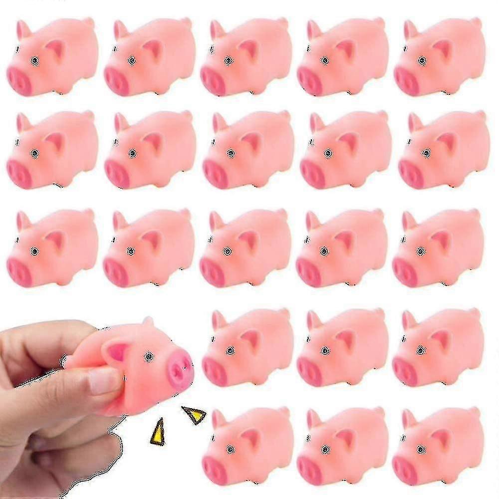 Grisfigurer 20 st, söta piggy toy s cake toppers