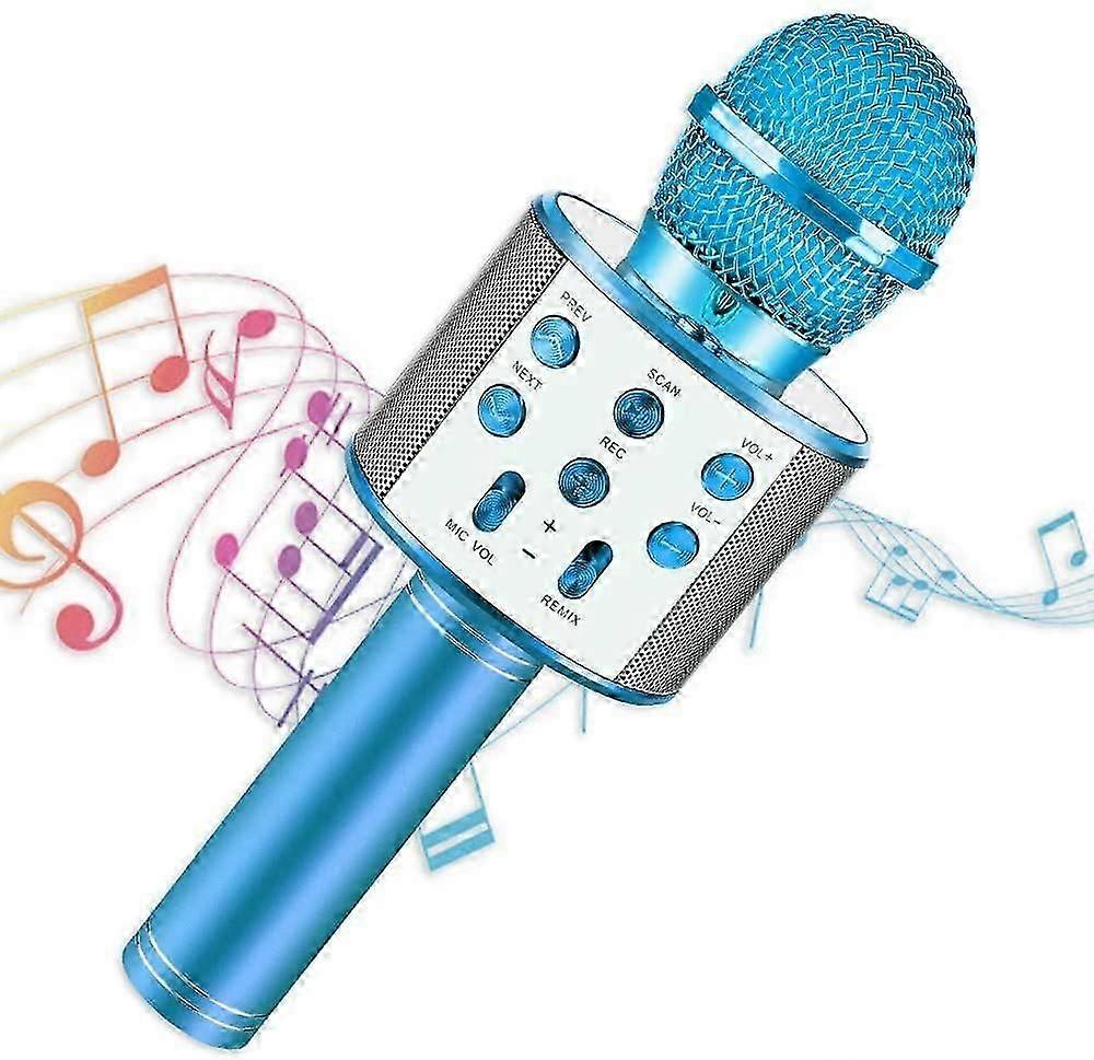 Vacker gåva musikaliska leksaker för 4-12 år gamla pojkar gåvor, barn bluetooth karaoke sjungande mikrofon