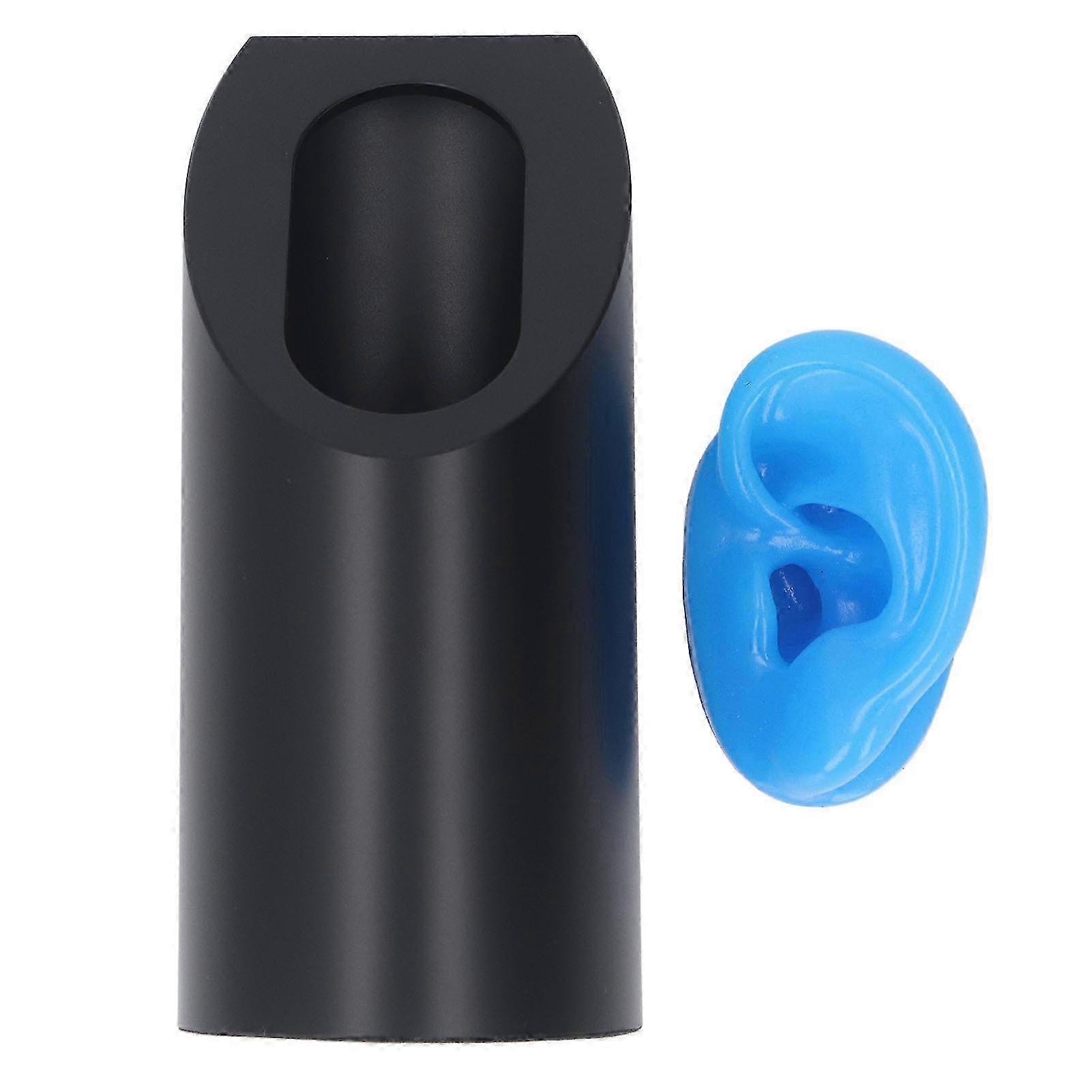 Silicone Realistic Soft Artificial Simulation Ear Model with Display Stand for Teaching Instructions hwy