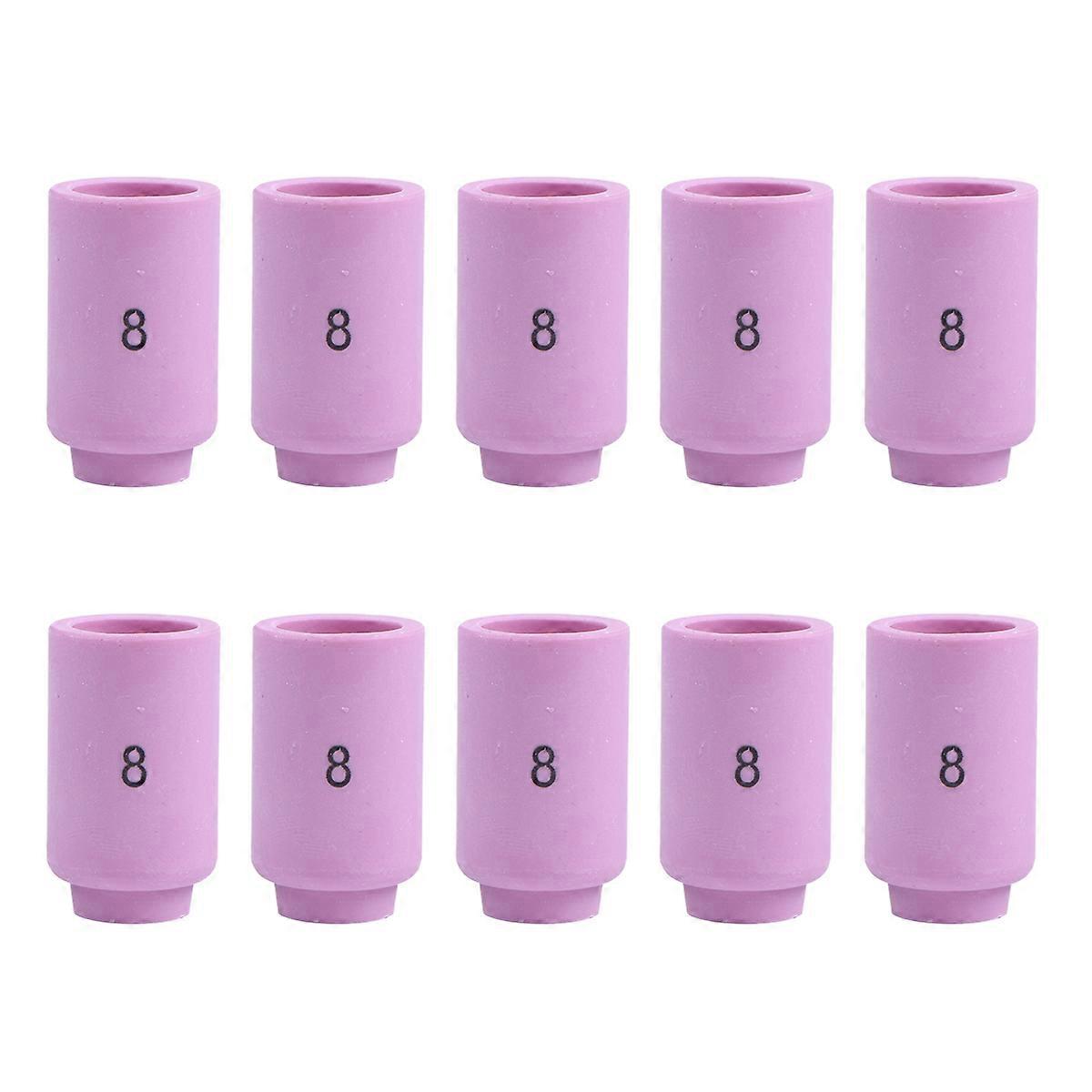 Welding Torch Nozzle Shield Cup Durable Ceramic Welding Accessories Use For Welders 10Pcs