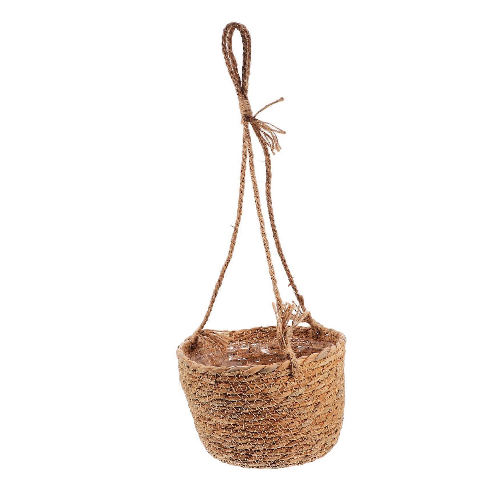 Hanging Basket for Indoor Use, Small Hanging Plant Basket, Hanging Plant Container for Outdoor Use Ref: 4007