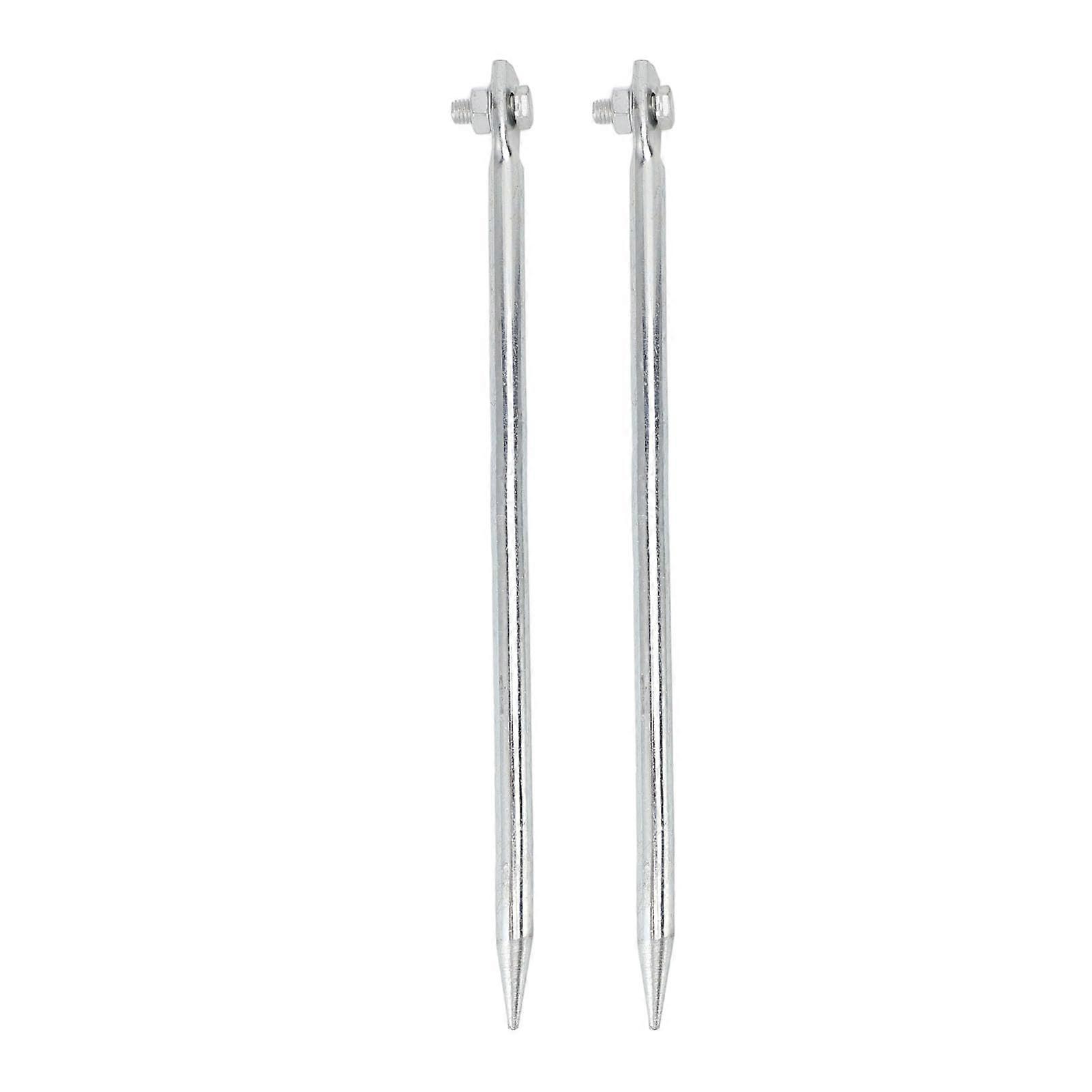 Grounding Poles Pack of 2, 12 x 300 mm Copper, Iron Thread Connection, Electric Fence Grounding Pins, Antenna Use