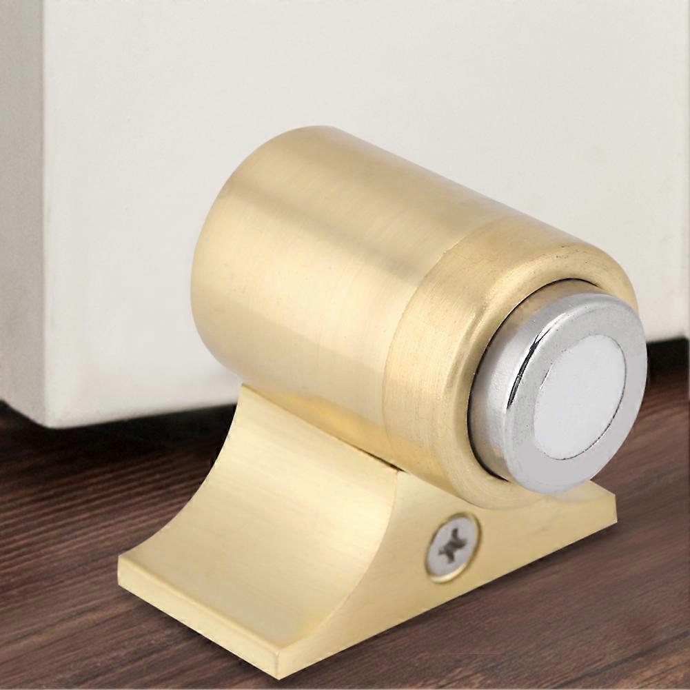 Zinc Alloy Magnetic Door Stopper Home Door Catch Yellow Copper