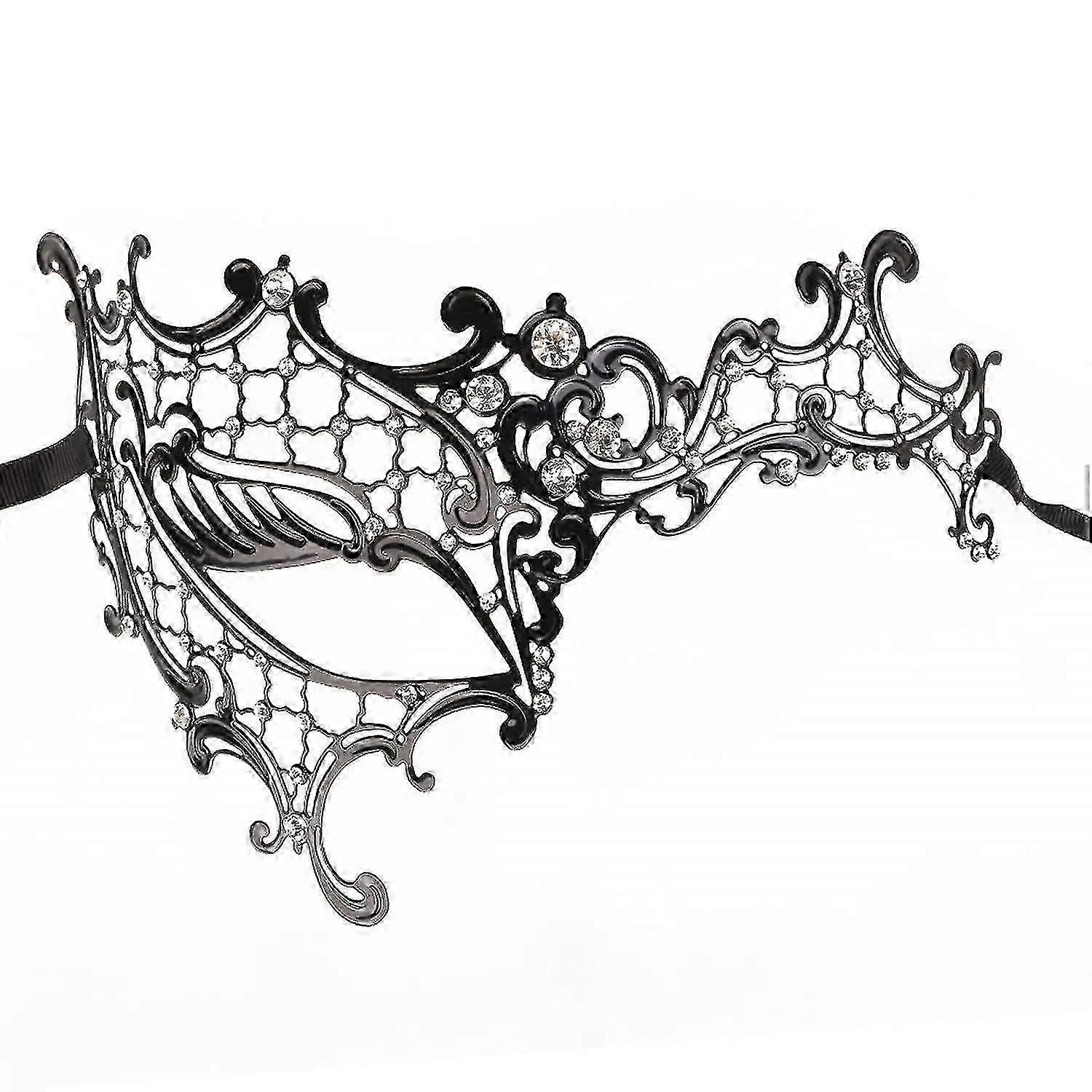 マスカレードボールマスクプリンセスブラックマスカレードマスク女性用