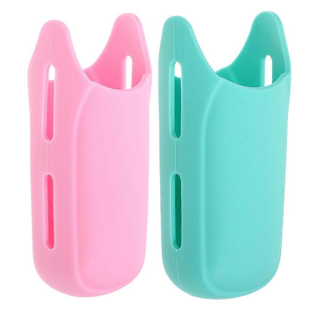 Heat Resistant Hair Tool Mat Curling Iron Holder Assorted Color 9.00X4.00X3.00CM Non-Slip 2Pcs