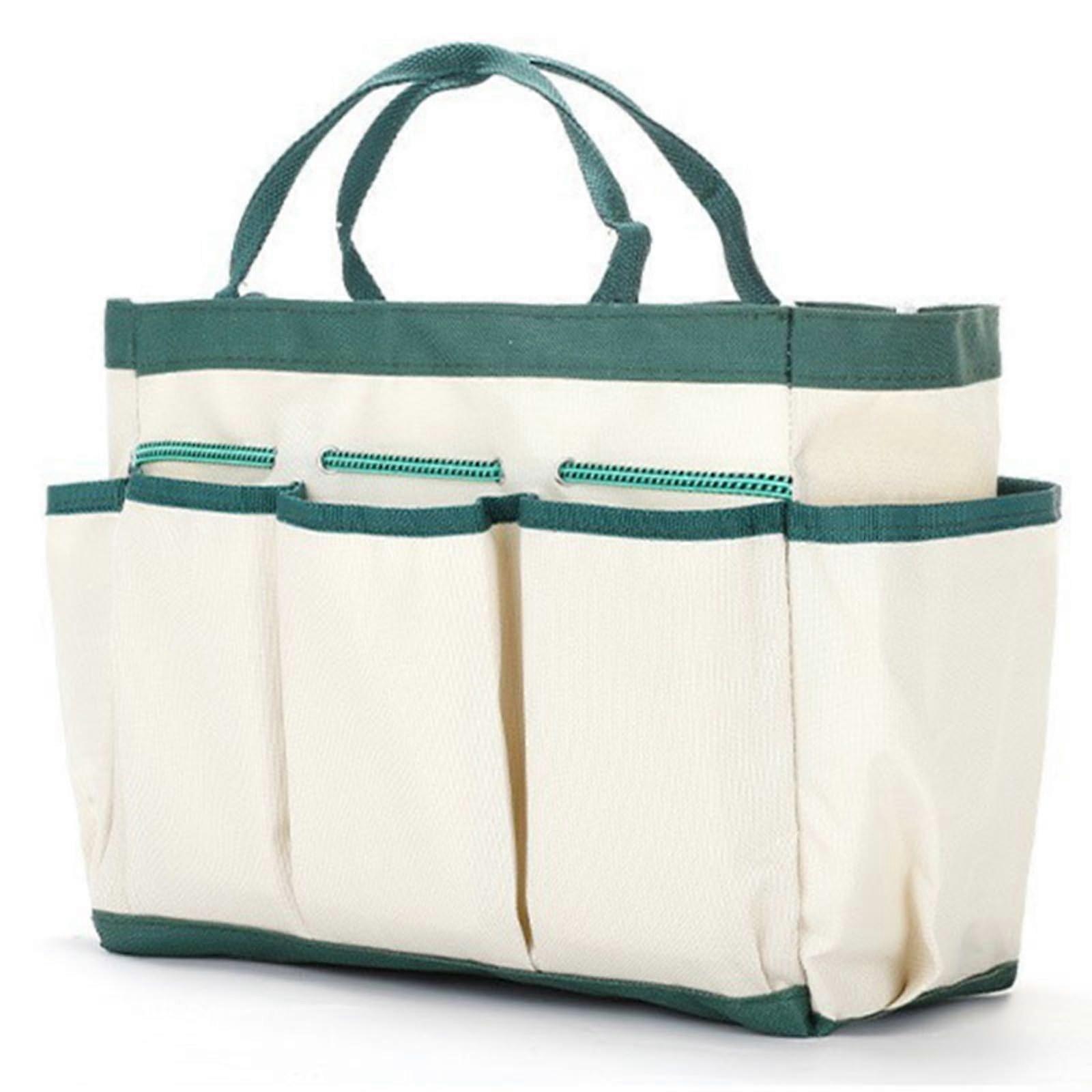 Garden Tool Bag, Foldable Garden Accessories Holder, Durable Storage Tote for Organizing Yard Tools and Supplies