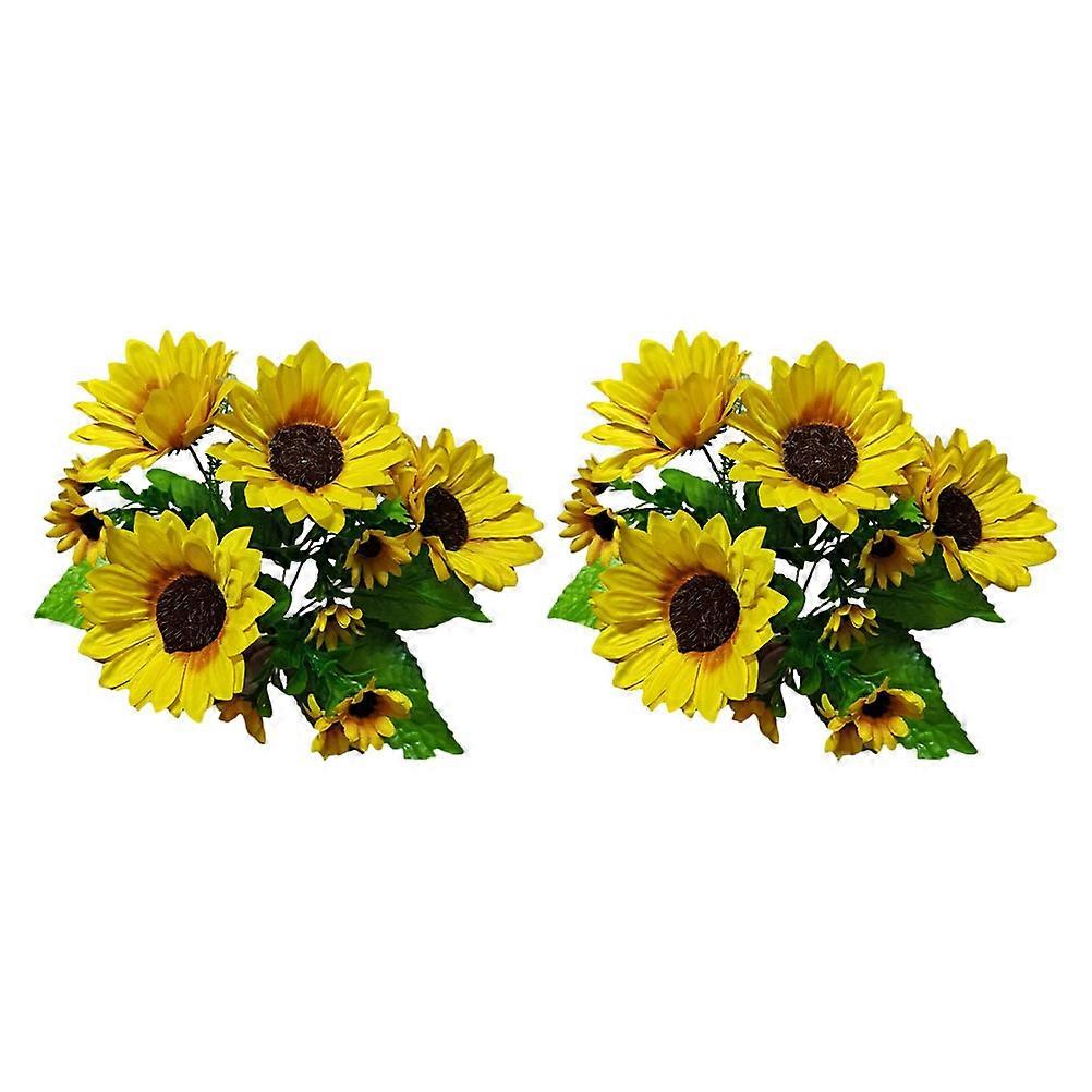 Artificial Sunflower Bouquet – Realistic Fake Flower Bunch for Home Decor, Wedding & Photography Props – Brighten Your Space with Vibrant, Lifelike