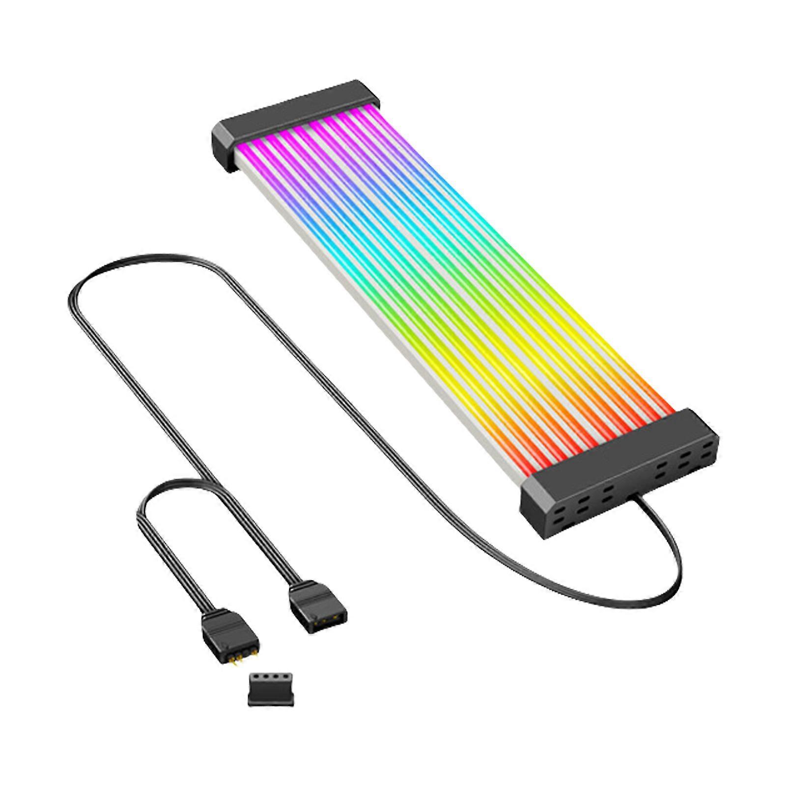 GPU Power Cable 5V 3Pin ARGB Syncing PC Extension Cable With 44LEDs For PC Build Syncing Effects ARGB Power Cable Replacement