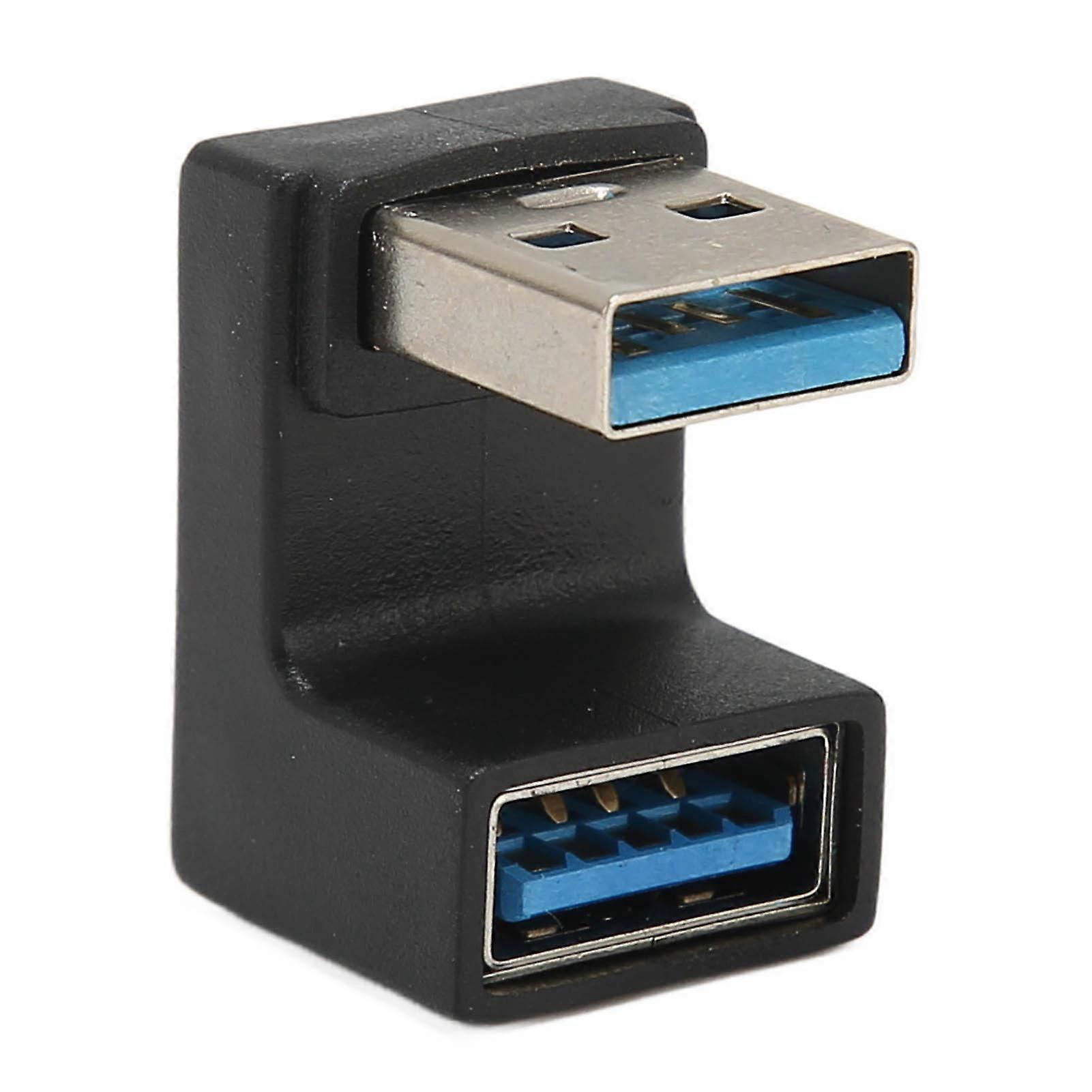 U-Shaped USB Male to USB Female Adapter, 10Gbps High Speed Data Transfer, USB 3.1 Adapter for PC, Laptop, USB A Charger