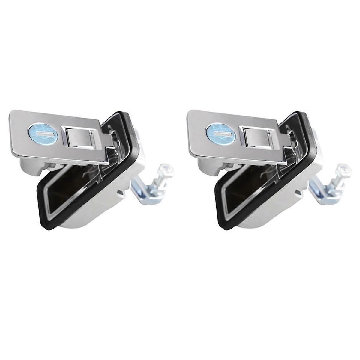 2X Compression Latch Industrial Truck Caravan Kit Tool Box Lock Truck Trailer Lock Panel Push Compre