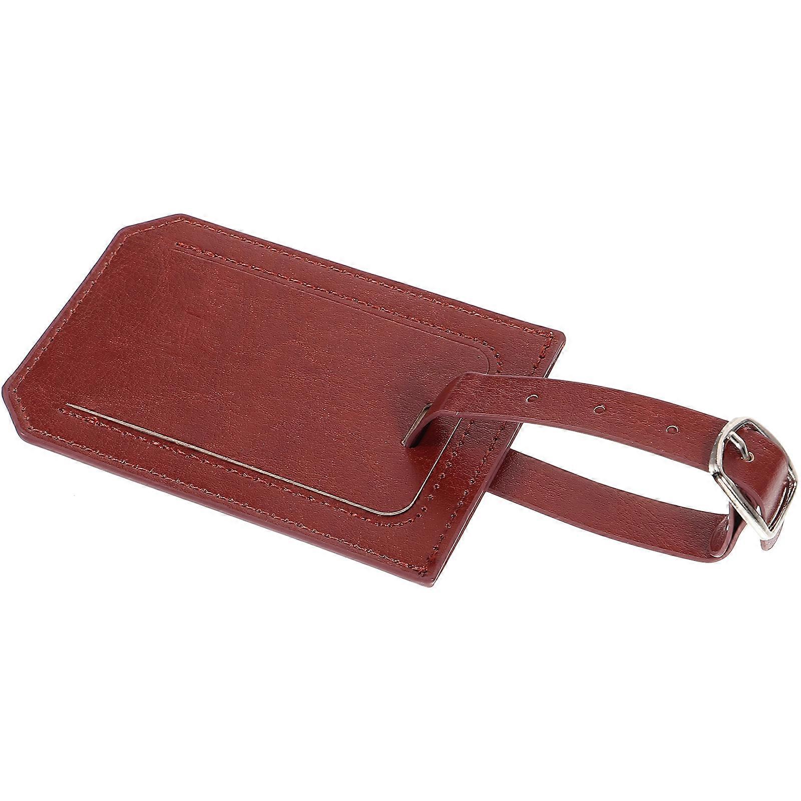 Travel Bag Tag Luggage Tags 1Set Durable Use Rectangular Shape 18.5x7cm Pu