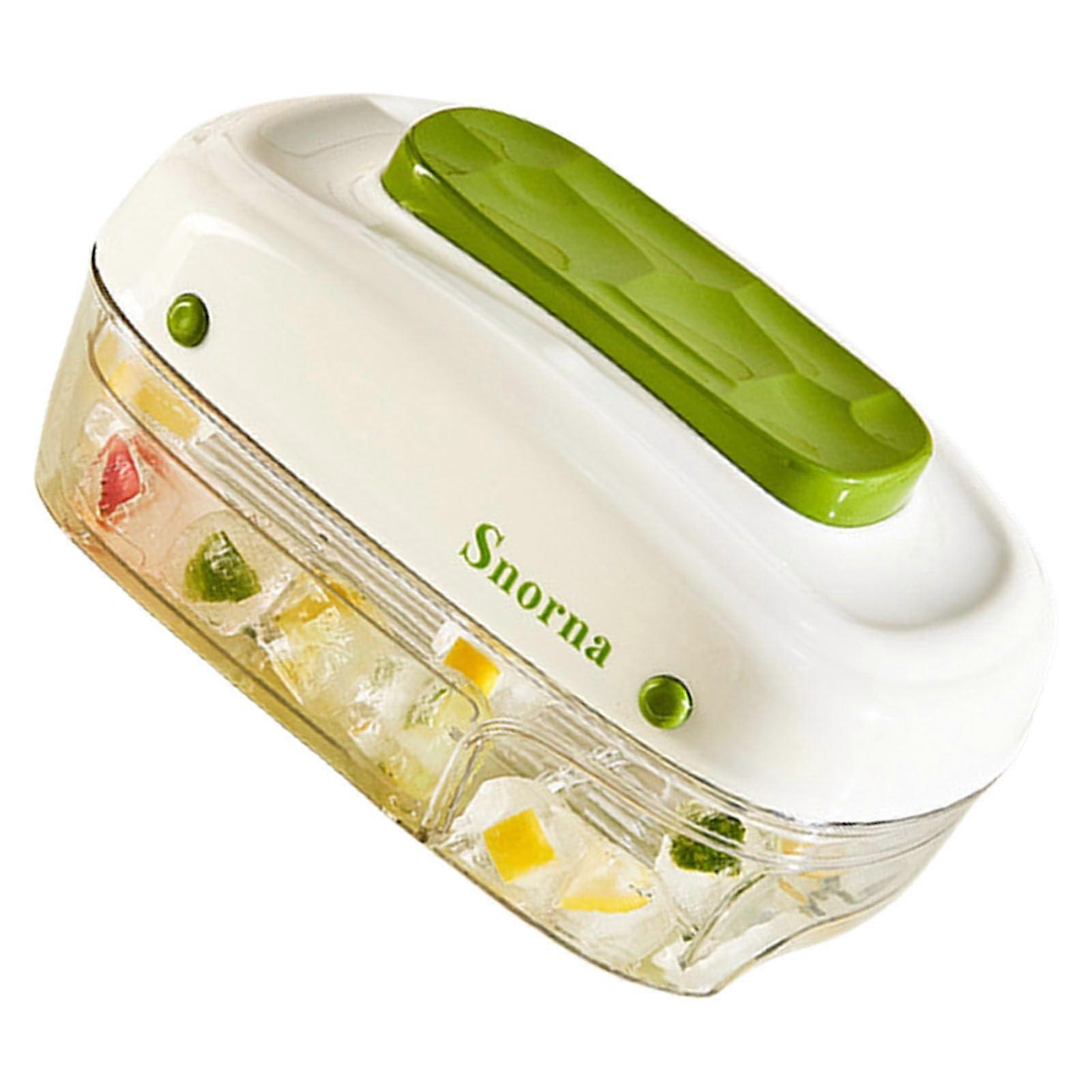 Reusable ice box with detachable lid, ice cube maker, refrigerator, ice mold for coffee and drinks, easy to use