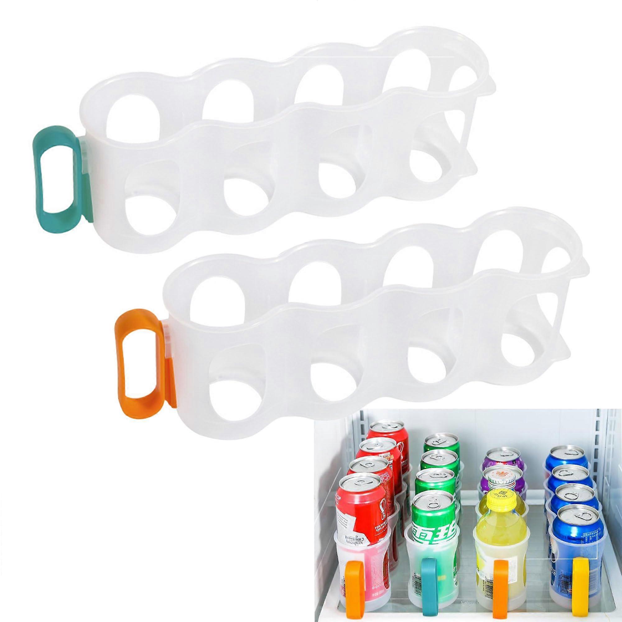 Cooling Can Rack Pack Of 2, Portable Refrigerator Can Holder, Cabinet Can Organiser, Beer Cans Storage Box Model A