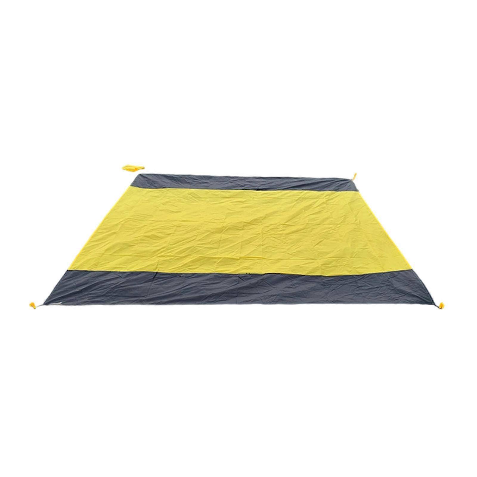 Termiche all'aperto Sedili Cuscini Resistente all'umidità Pad Portatili Tappetini da spiaggia per il campeggio in spiaggia Giallo