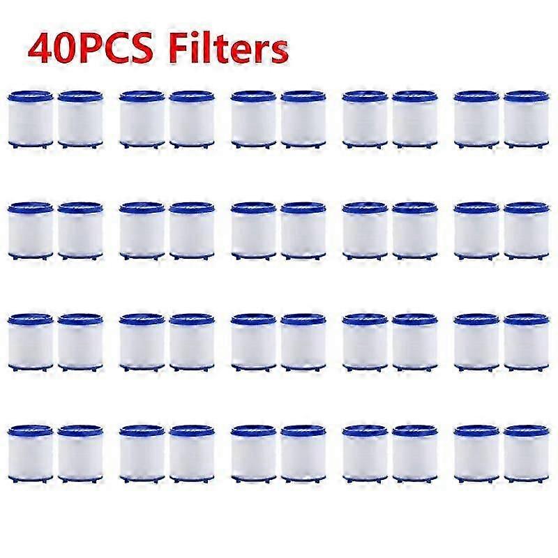 5-40PCS Faucet Water Filter Element Remove Chlorine Purifier Filter Dual Cartridge PP Cotton Unit for Kitchen Bath Shower Tap