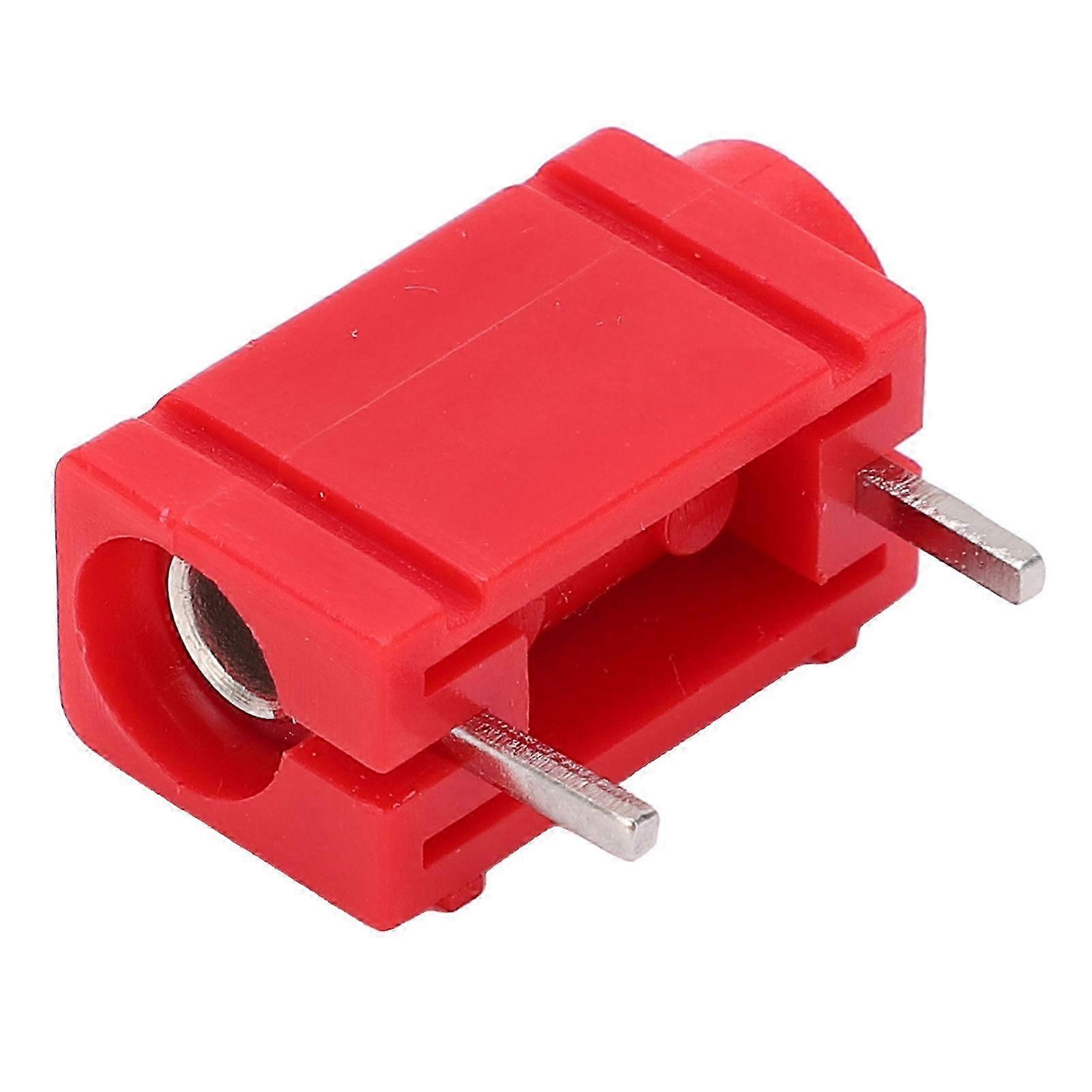 5 stk 4mm nikkelbelagt messing PCB-panel banan socket tilbehør for multimeter rød